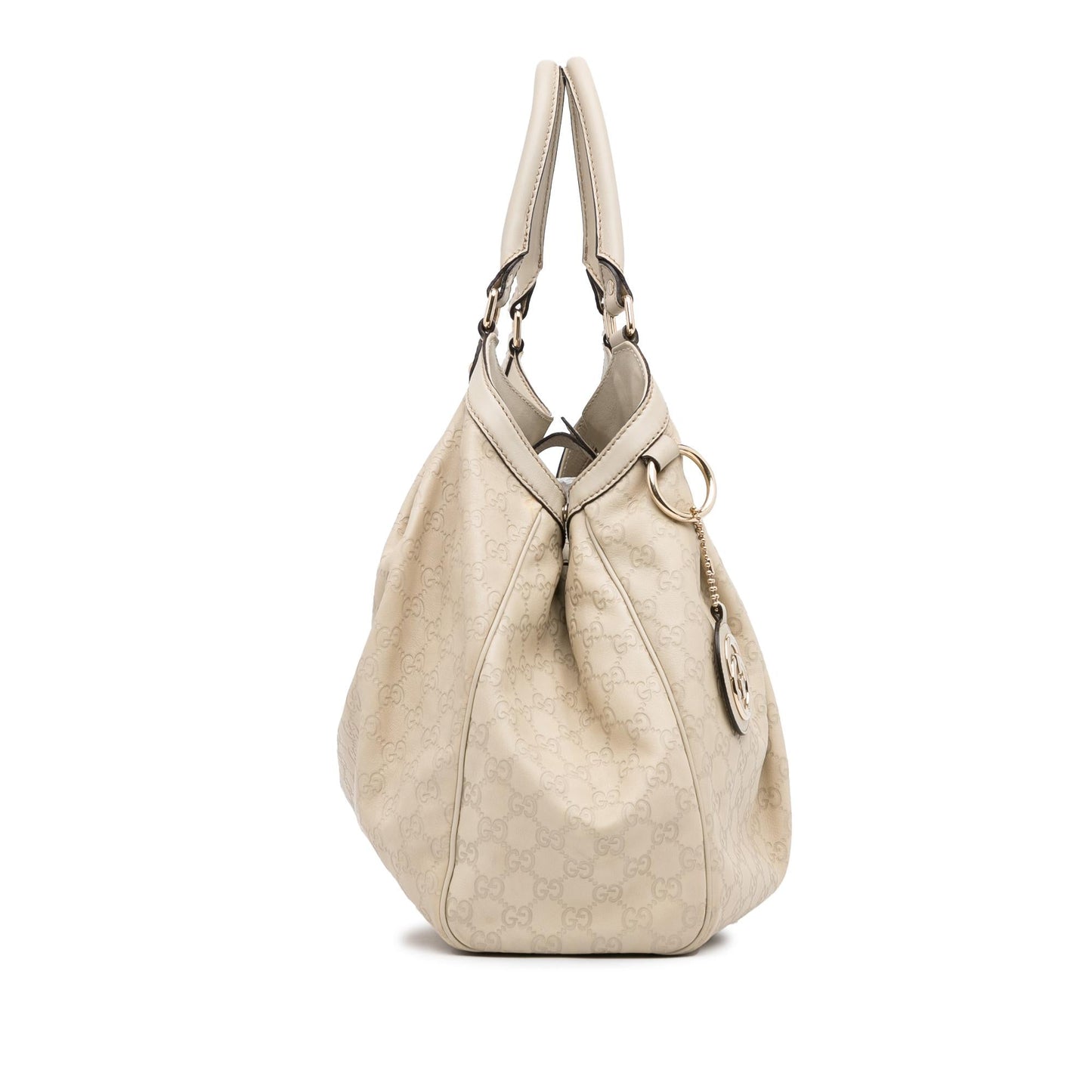 Gucci Guccissima Sukey SHG-FmiuCE Calf White Tote Bag