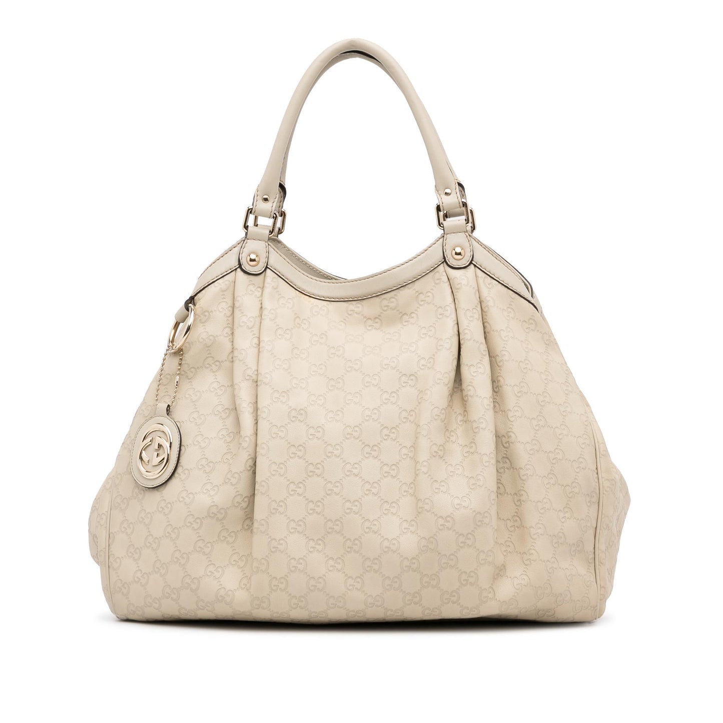 Gucci Guccissima Sukey SHG-FmiuCE Calf White Tote Bag