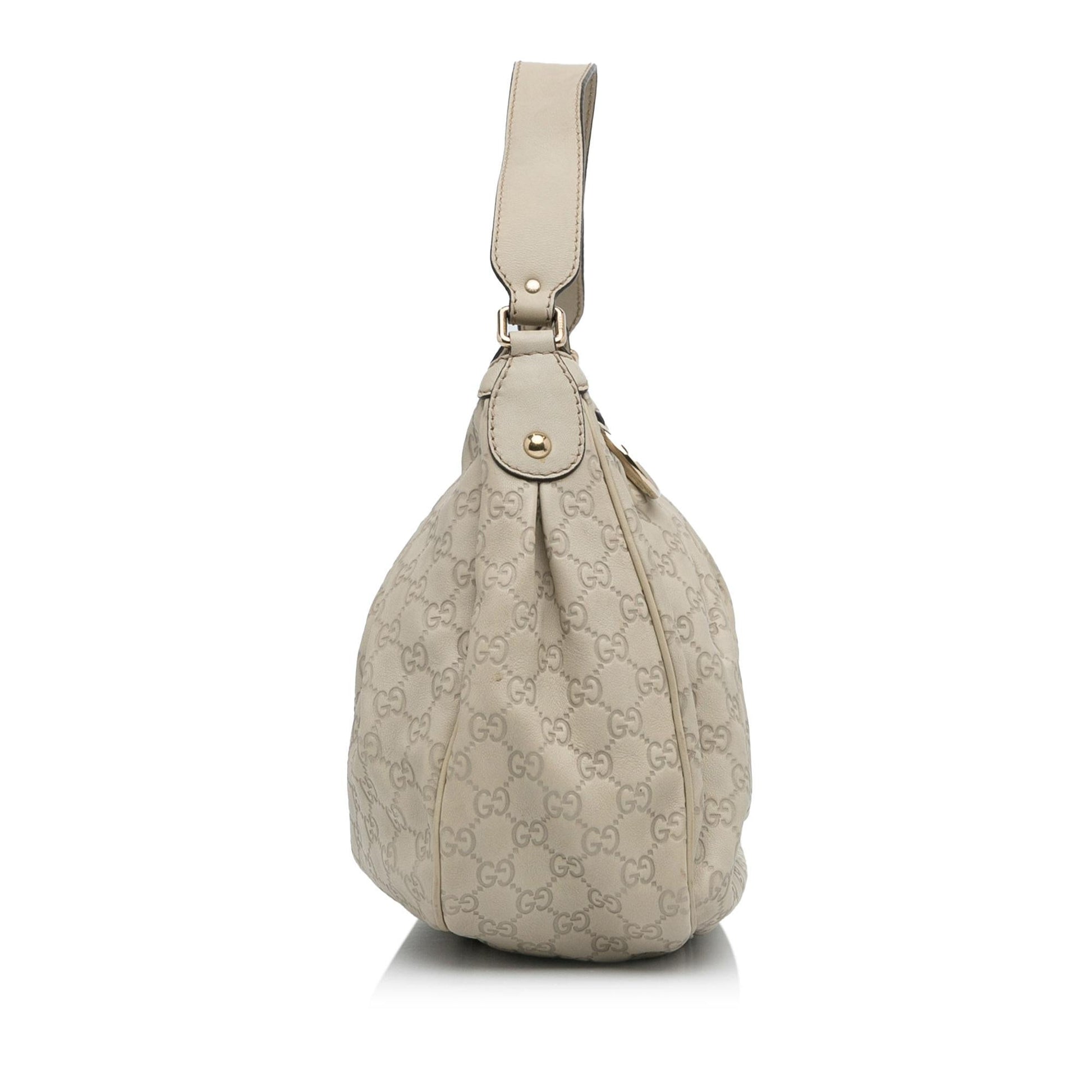Gucci Guccissima Sukey SHG-LS9Q7r Calf White Shoulder Bag
