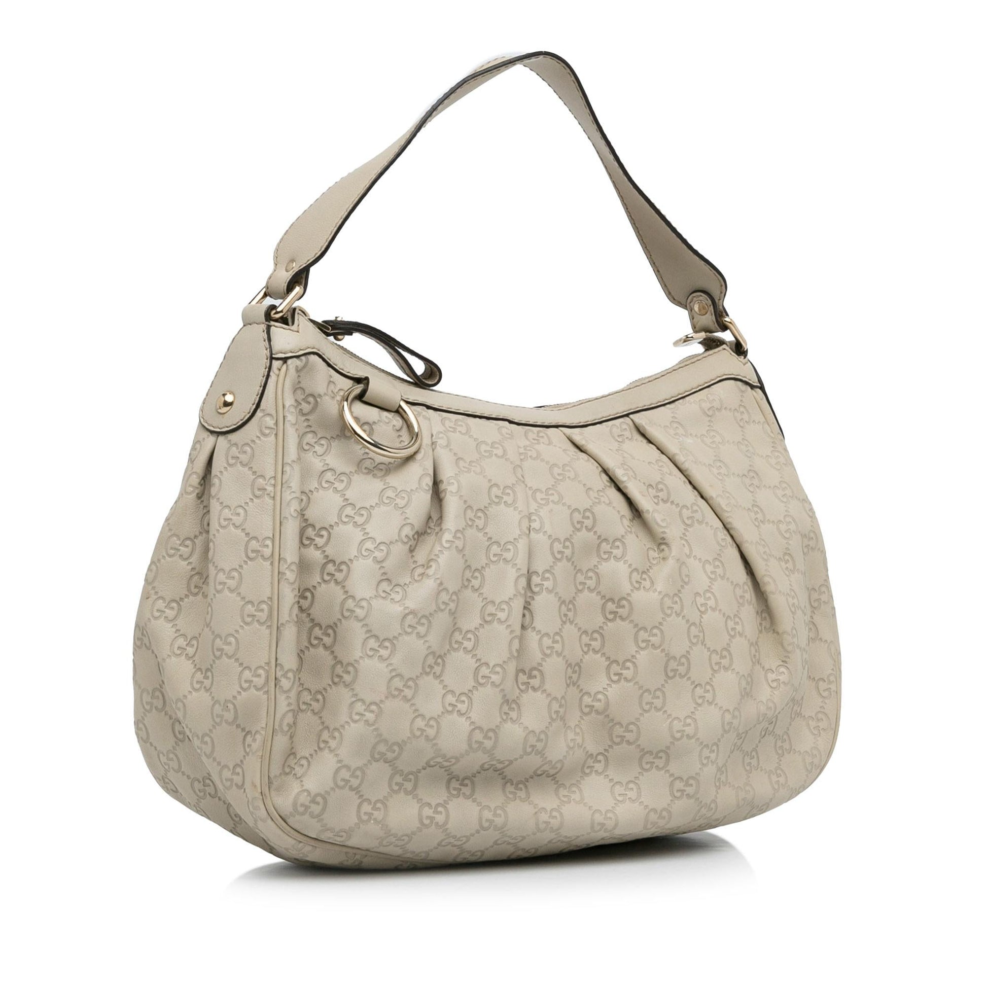 Gucci Guccissima Sukey SHG-LS9Q7r Calf White Shoulder Bag