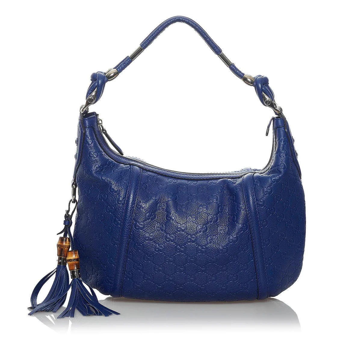 Gucci TECHNO HORSEBIT Blue Shoulder Bag