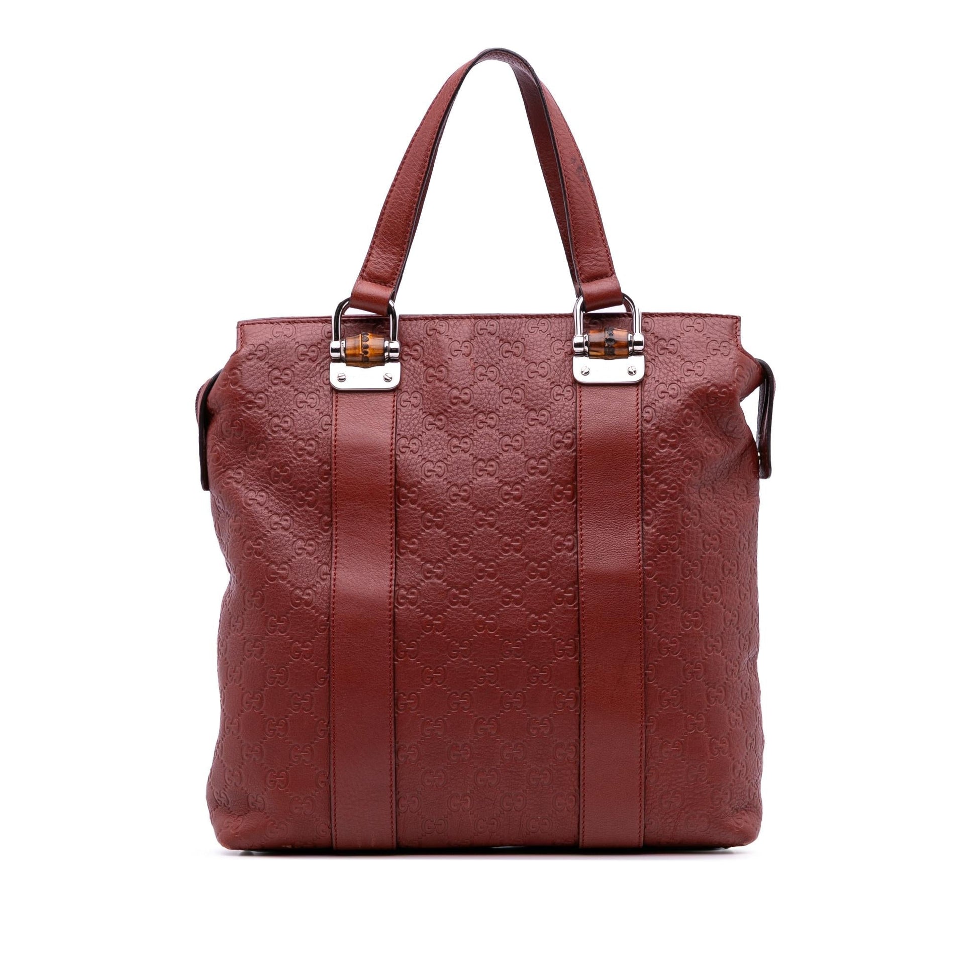 Gucci Guccissima Tender Bamboo Bar Tote Bag