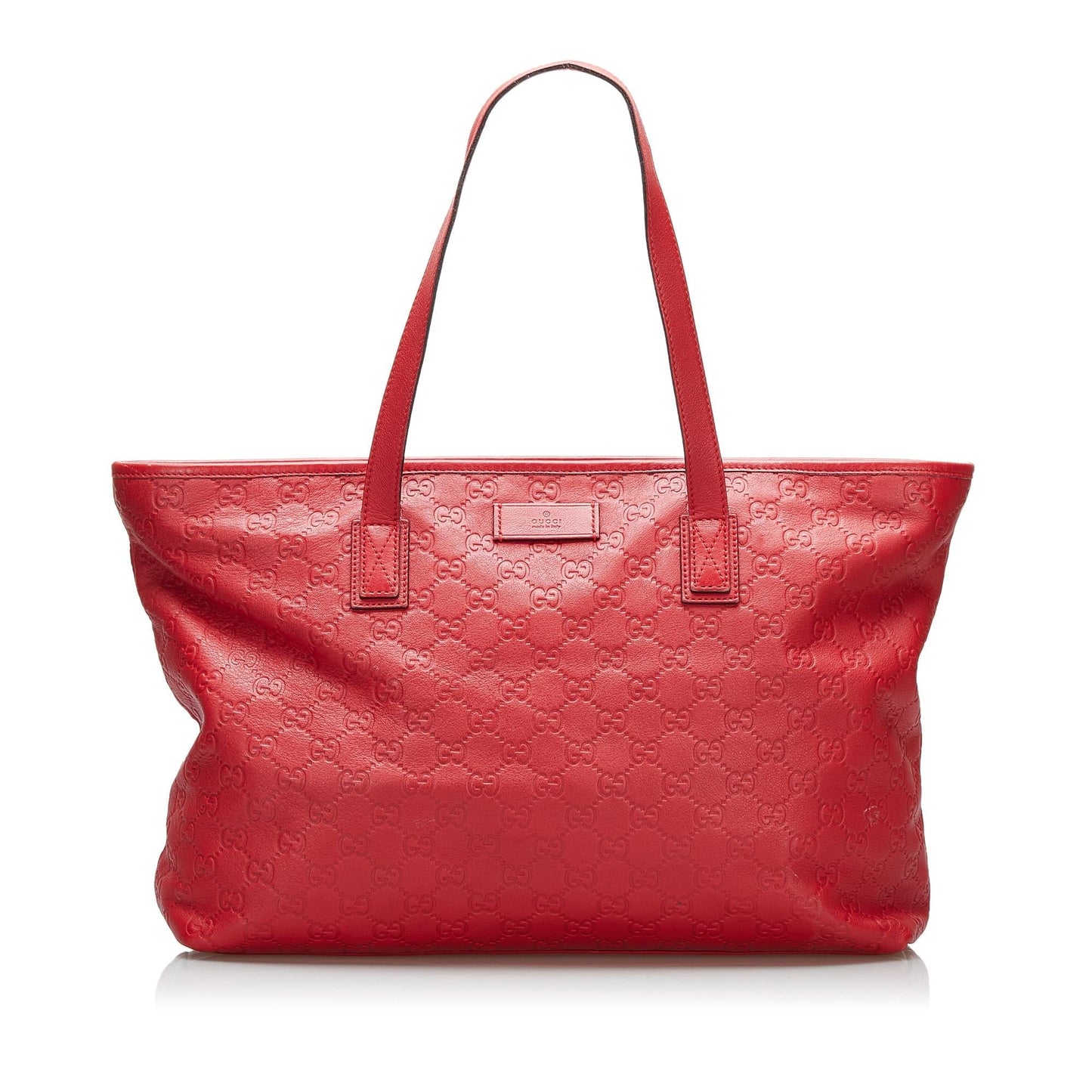 Gucci Guccissima SHG-41PyqK Calf Red Tote Bag