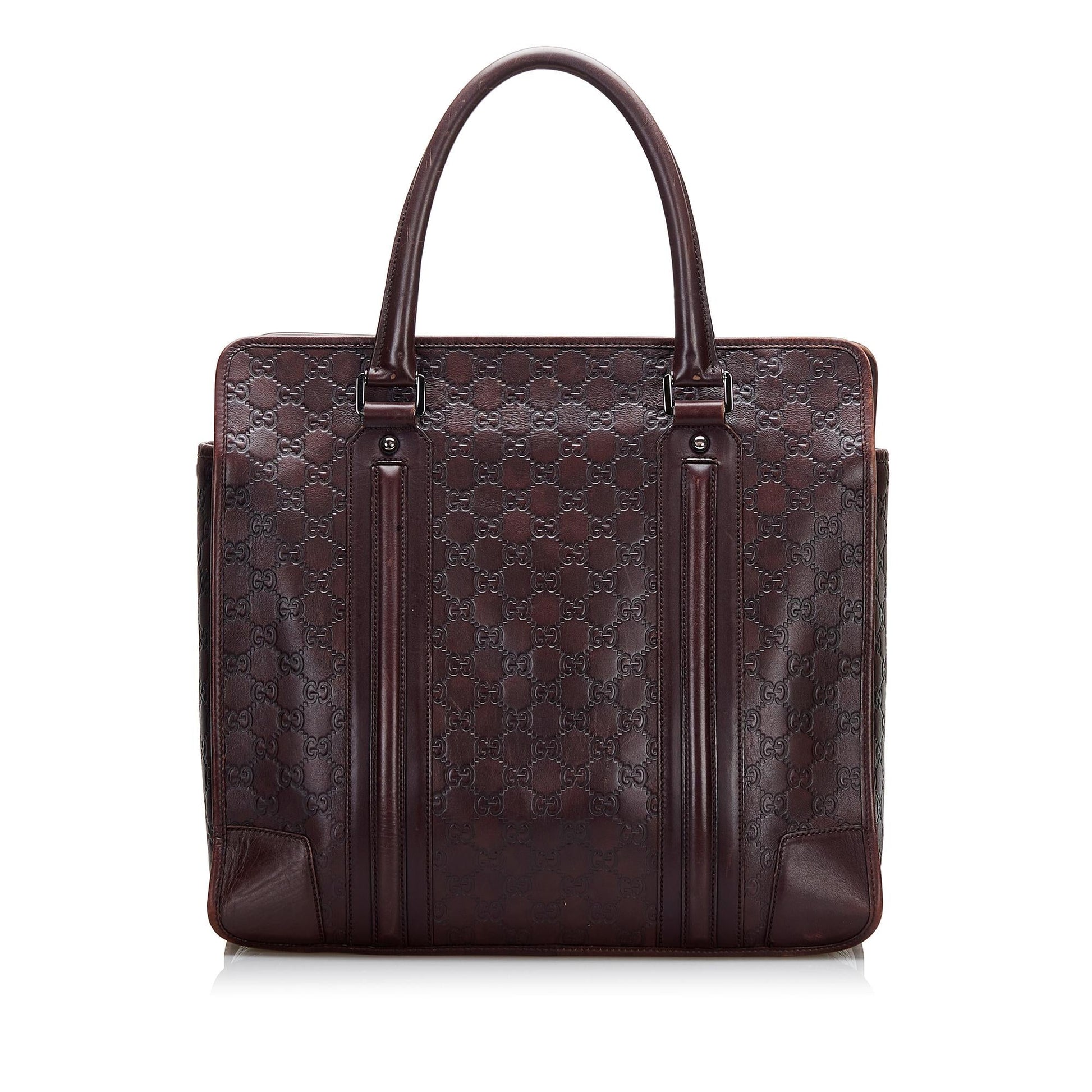 Gucci Guccissima SHG-8E1S5j Calf Brown Tote Bag