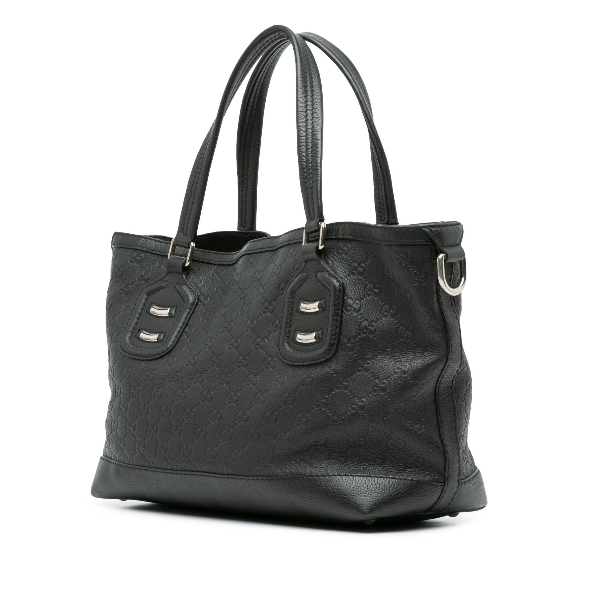 Gucci Guccissima SHG-aMRMU6 Calf Black Tote Bag