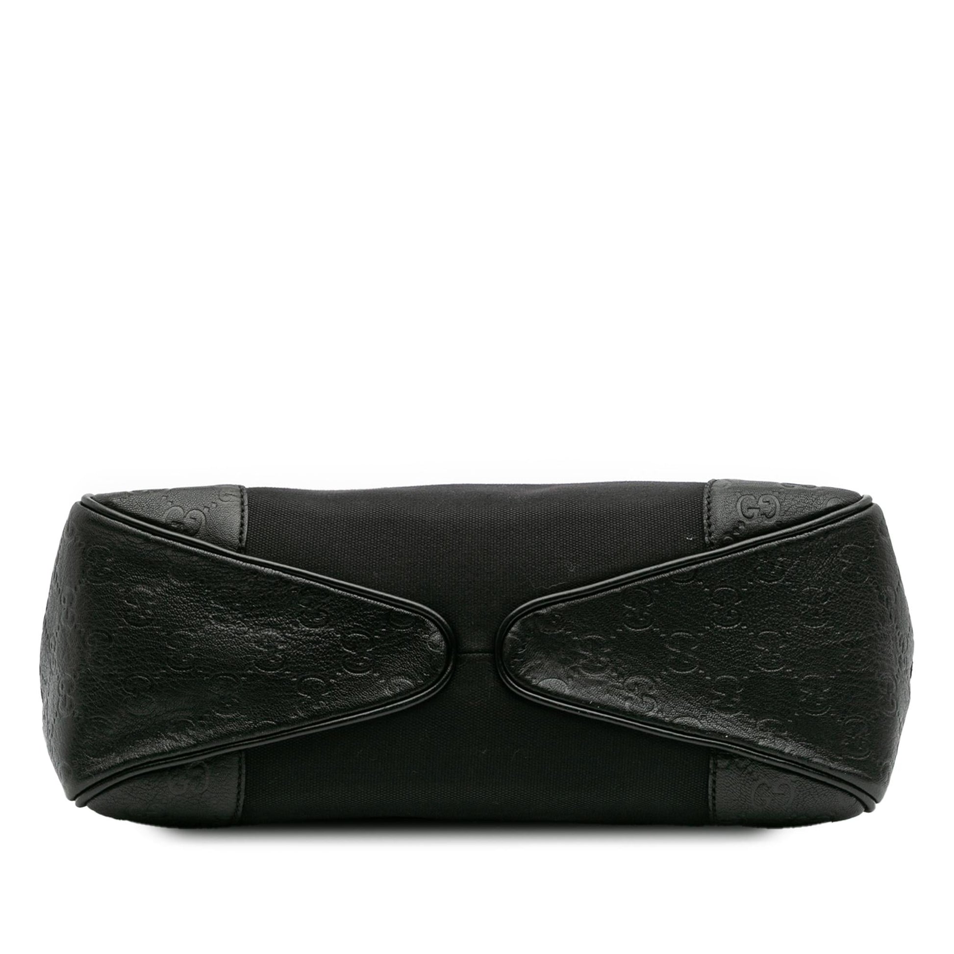 Gucci Guccissima Trimmed Colbert Canvas Shoulder Bag