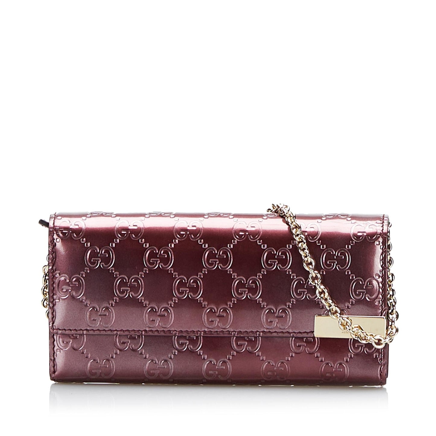 Gucci Guccissima Wallet On SHG-Y0C7ce Calf Chain Crossbody Bag