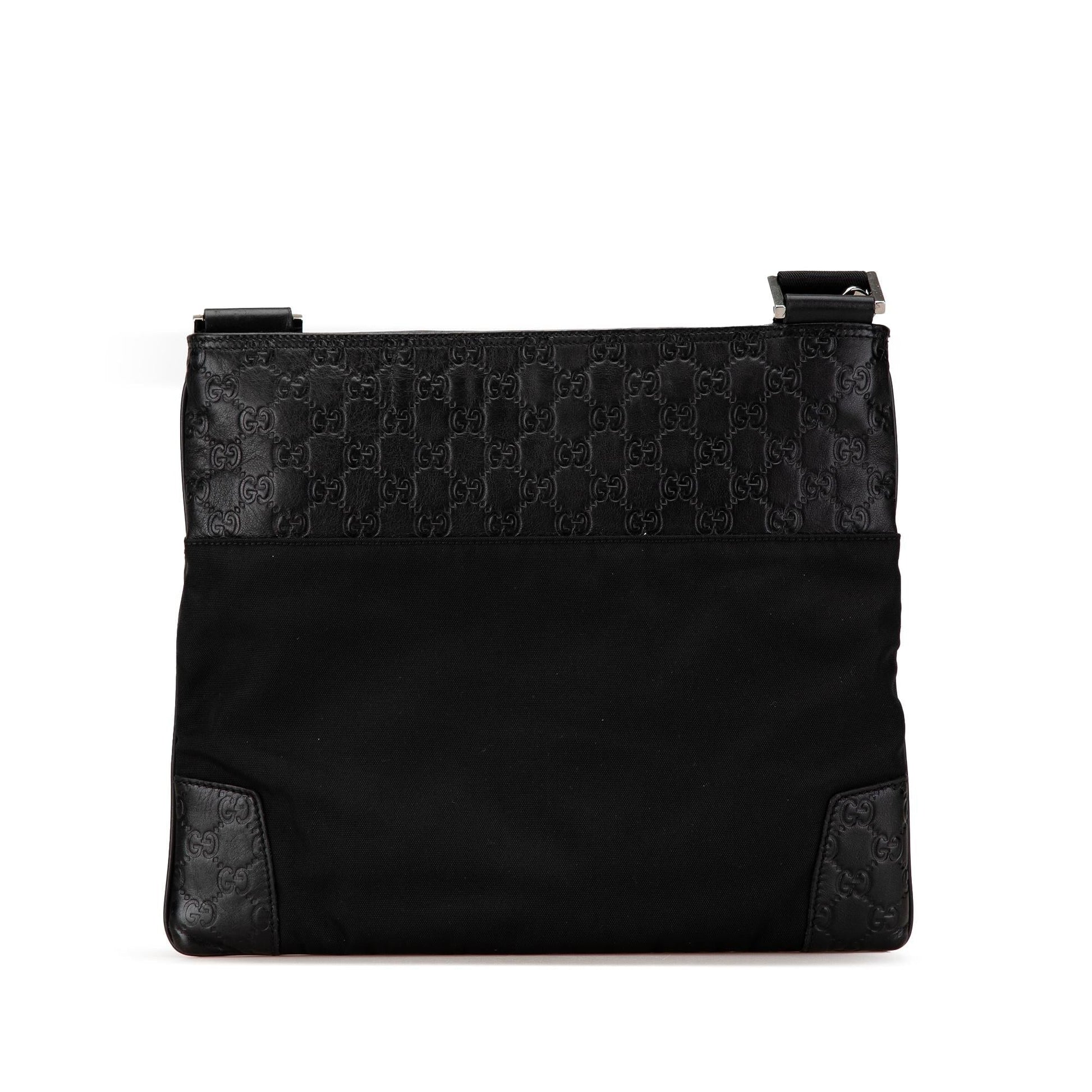 Gucci Guccissima Nylon Calf Black Crossbody Bag