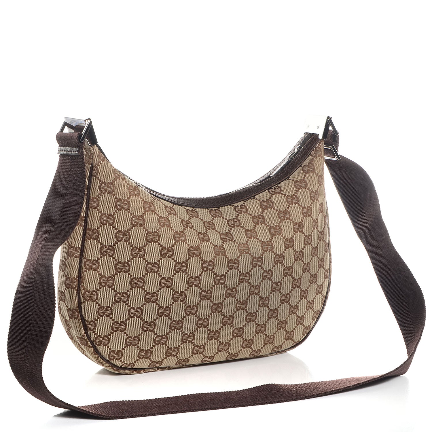 Gucci GG Half Moon Crescent Messenger Monogram Travel Bag