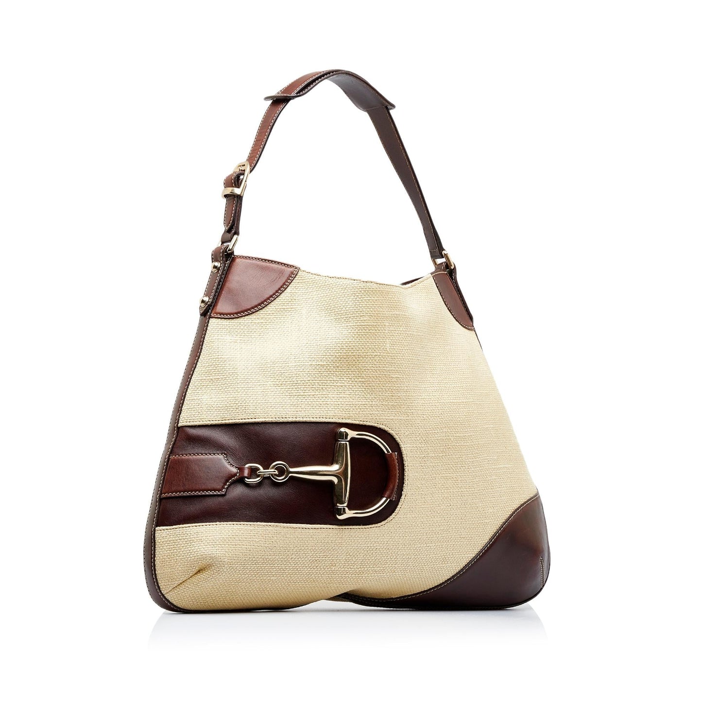 Gucci Hasler SHG-uedmVV Canvas Calf Brown Shoulder Bag