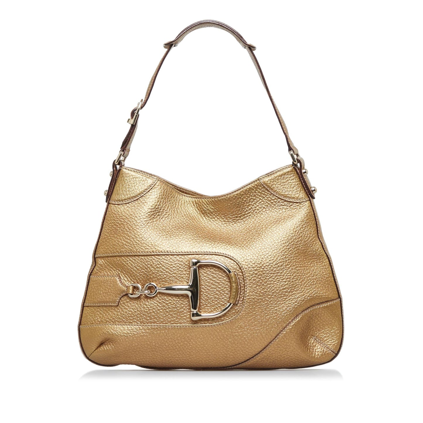 Gucci Hasler SHG-kigbkQ Calf Gold Shoulder Bag