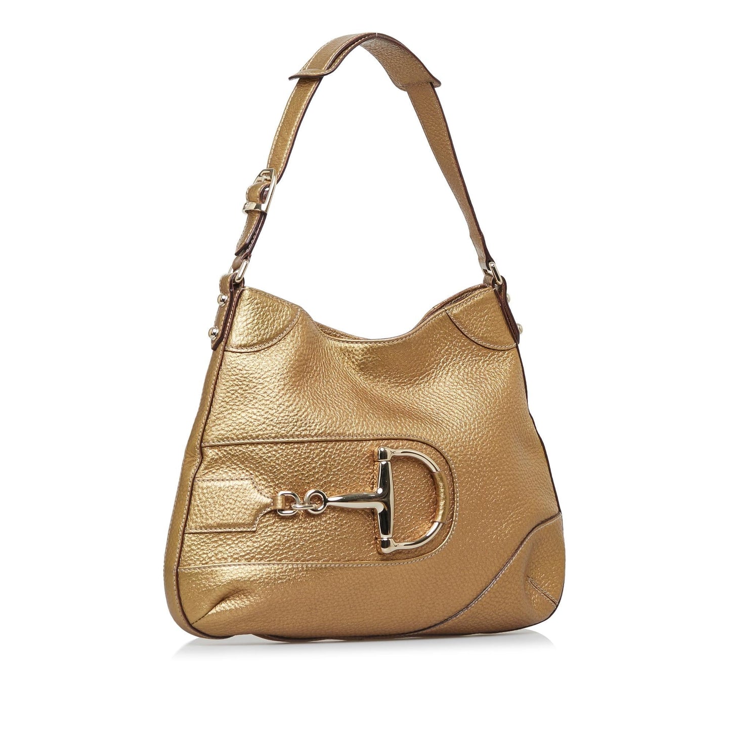 Gucci Hasler SHG-kigbkQ Calf Gold Shoulder Bag