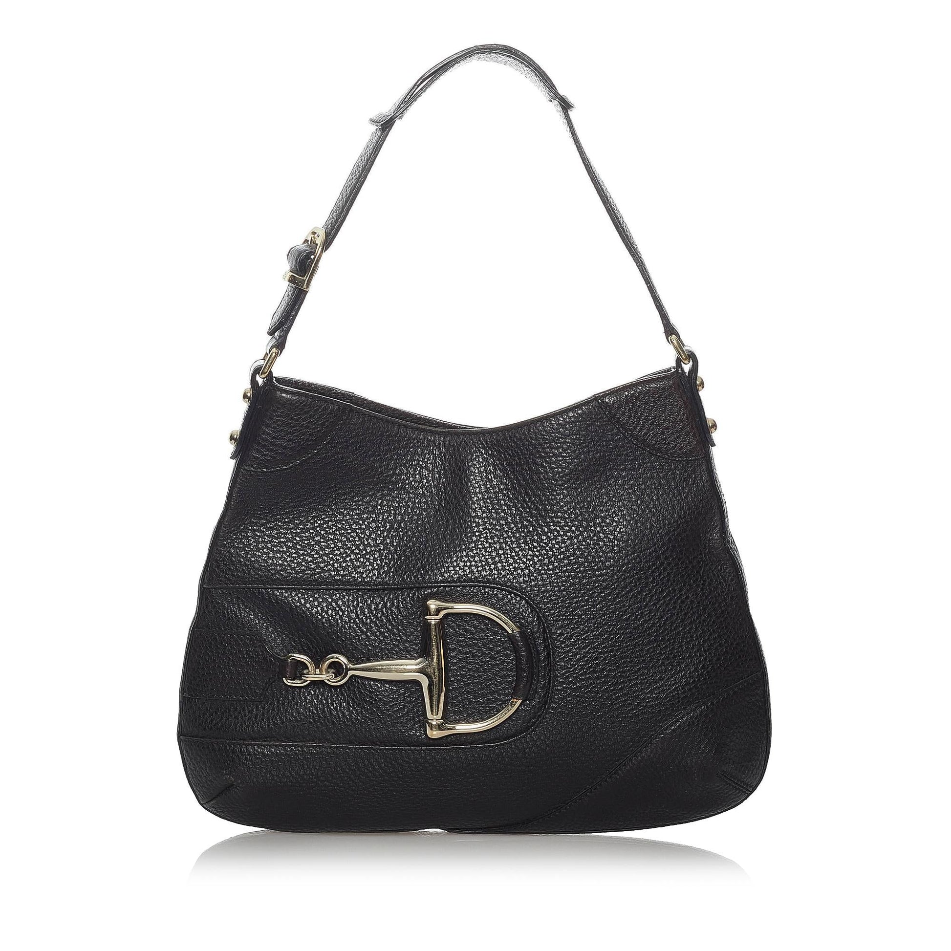 Gucci Hasler SHG Leather Calf Black Shoulder Bag