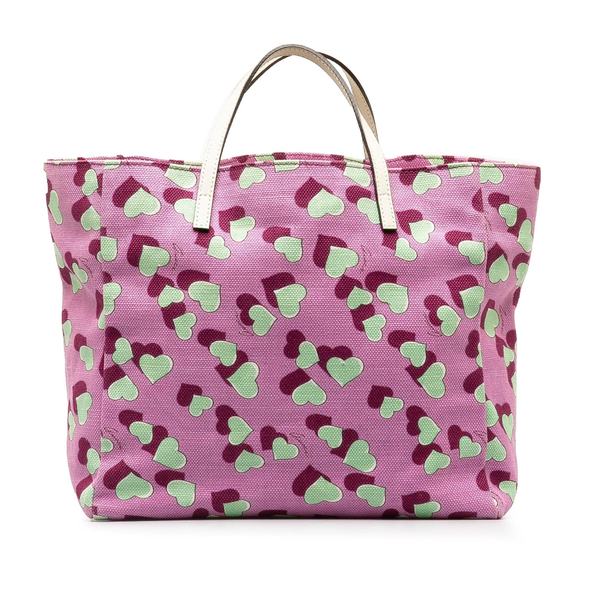 Gucci Heartbeat SHG-vLx8n5 Canvas Pink Tote Bag