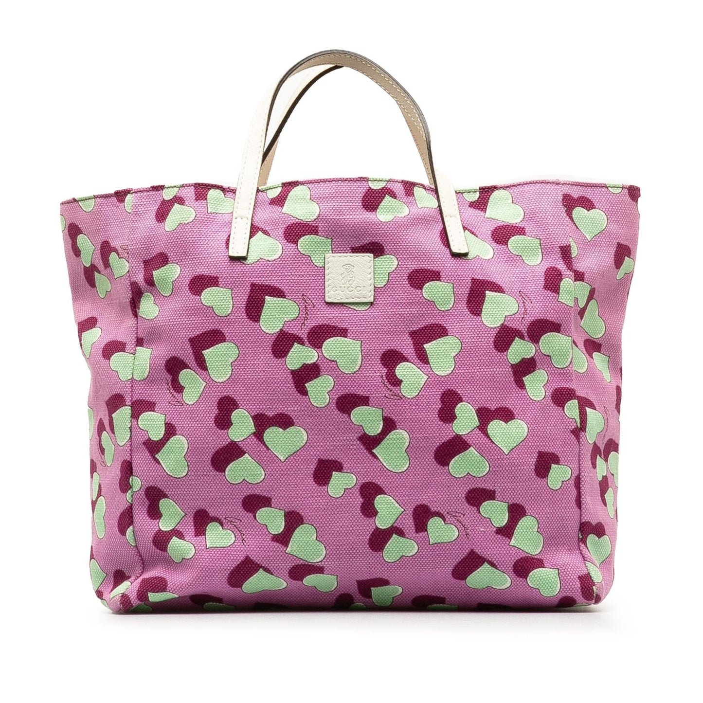 Gucci Heartbeat SHG-vLx8n5 Canvas Pink Tote Bag