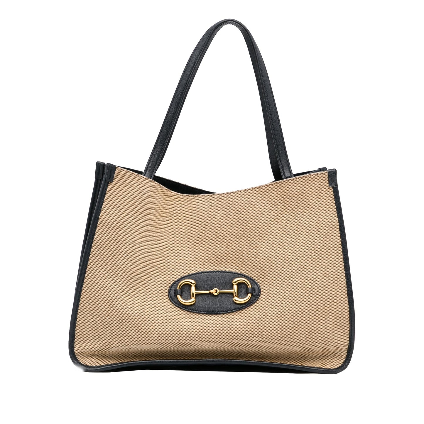 Gucci Horsebit SHG-5xQLat Canvas Brown Tote Bag