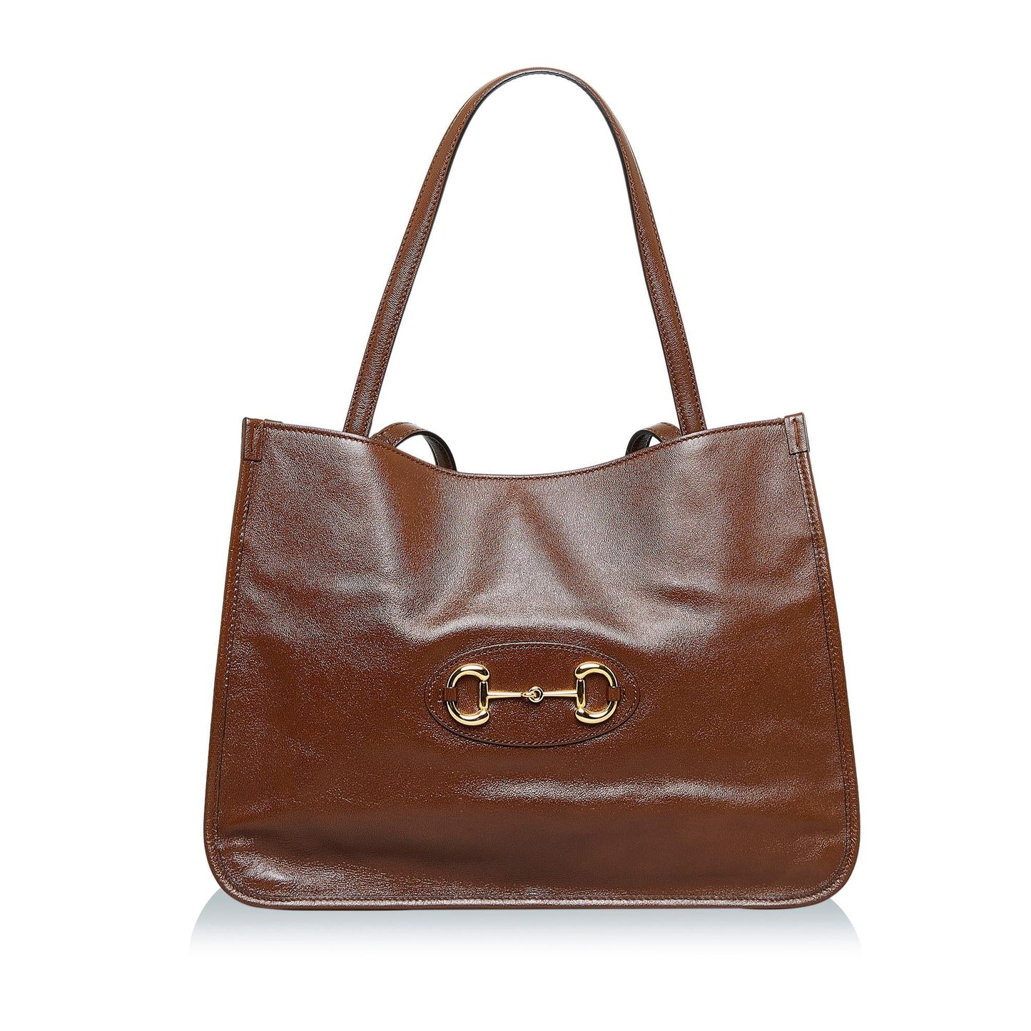 Gucci Horsebit SHG-YDTQMS Calf Brown Tote Bag