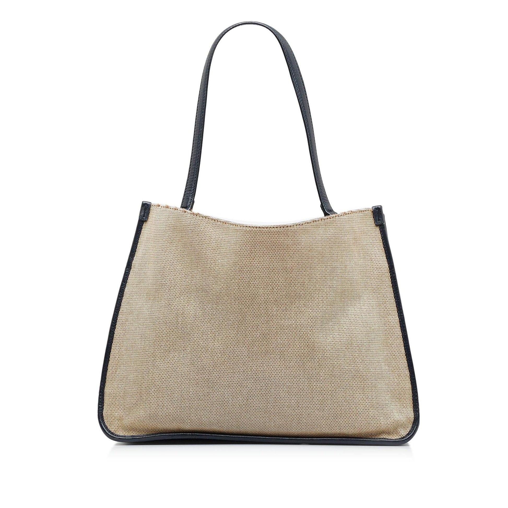 Gucci Horsebit SHG-vd8W1t Canvas Calf Black Brown Tote Bag