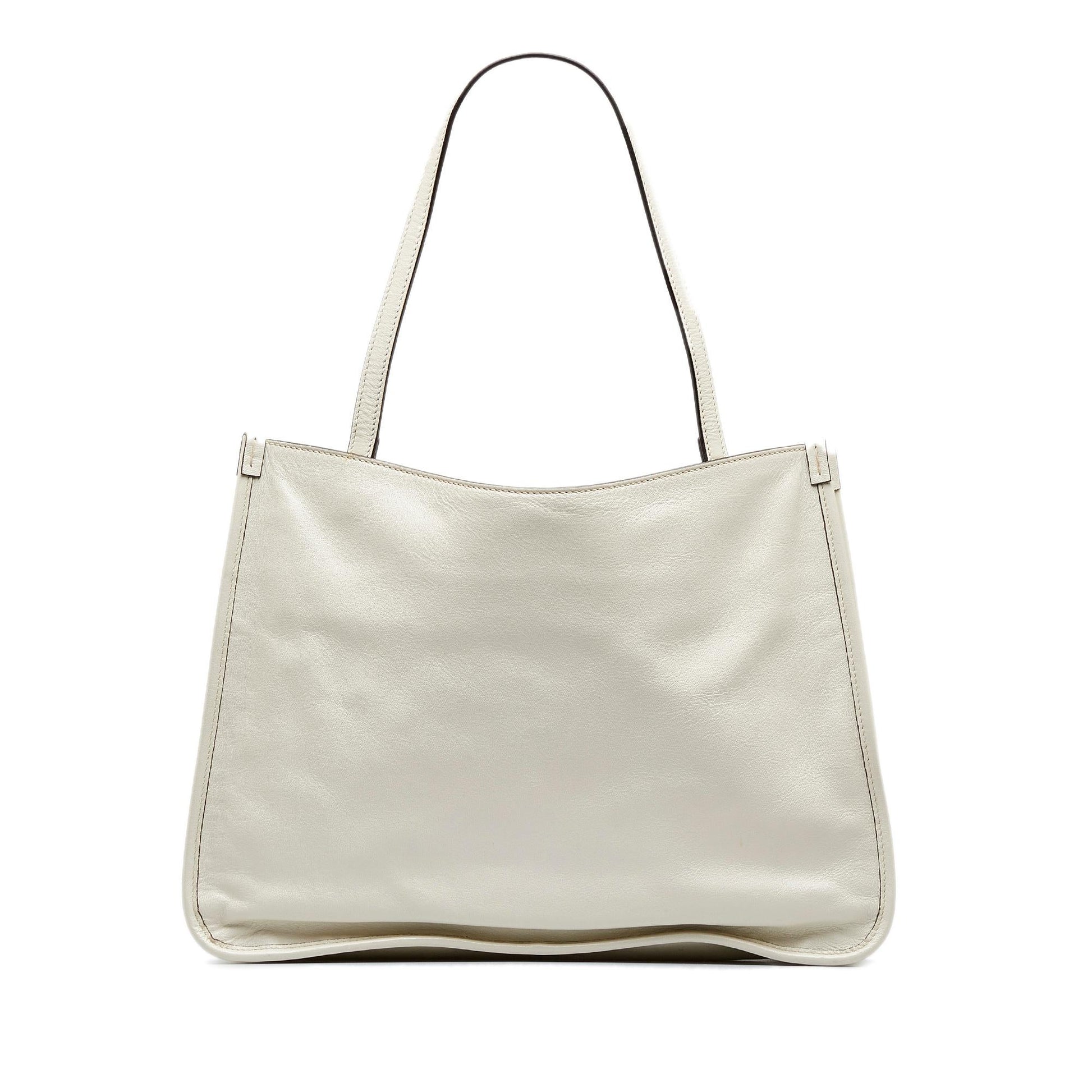 Gucci Horsebit SHG-GHJPK3 Calf White Tote Bag