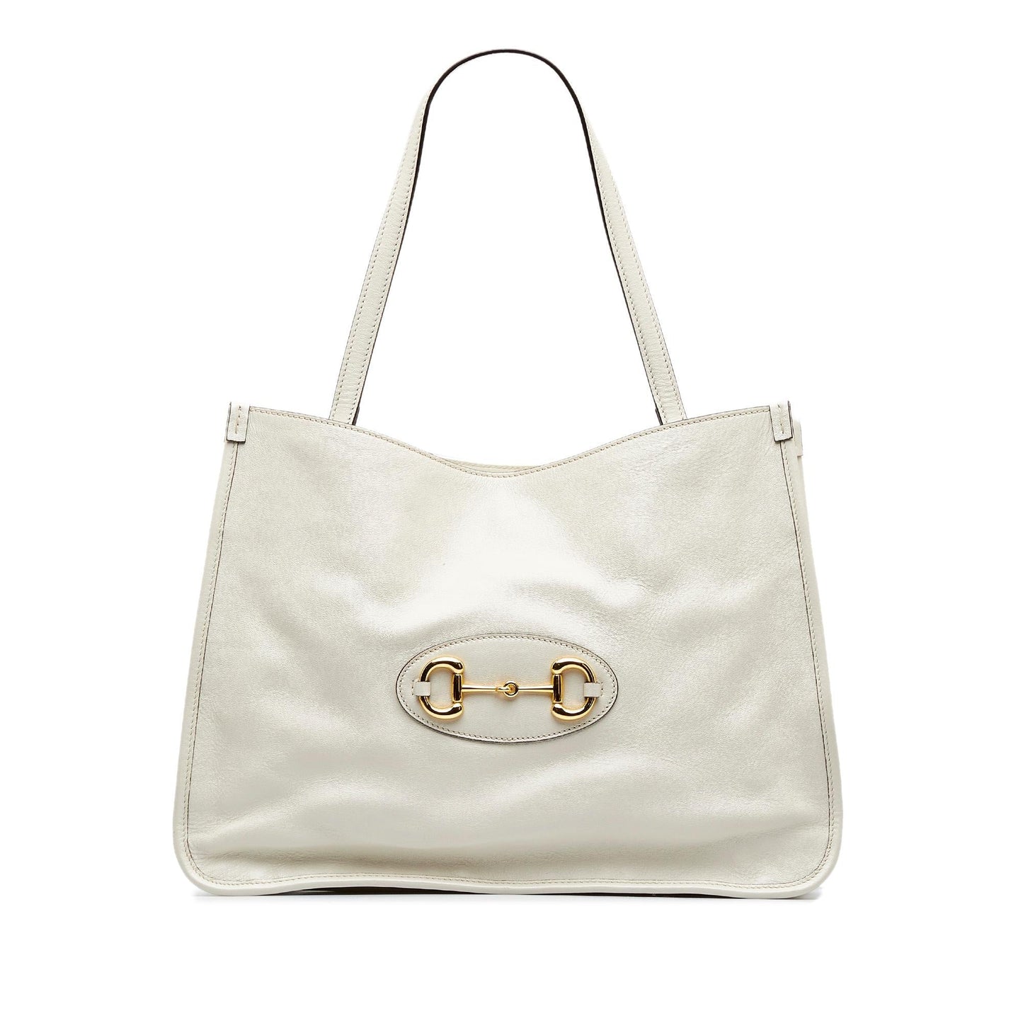 Gucci Horsebit SHG-GHJPK3 Calf White Tote Bag