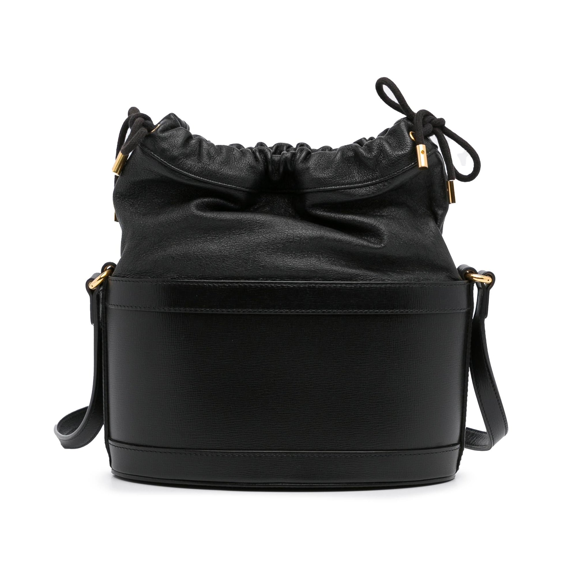 Gucci Horsebit SHG-GpTufx Calf Black Shoulder Bag
