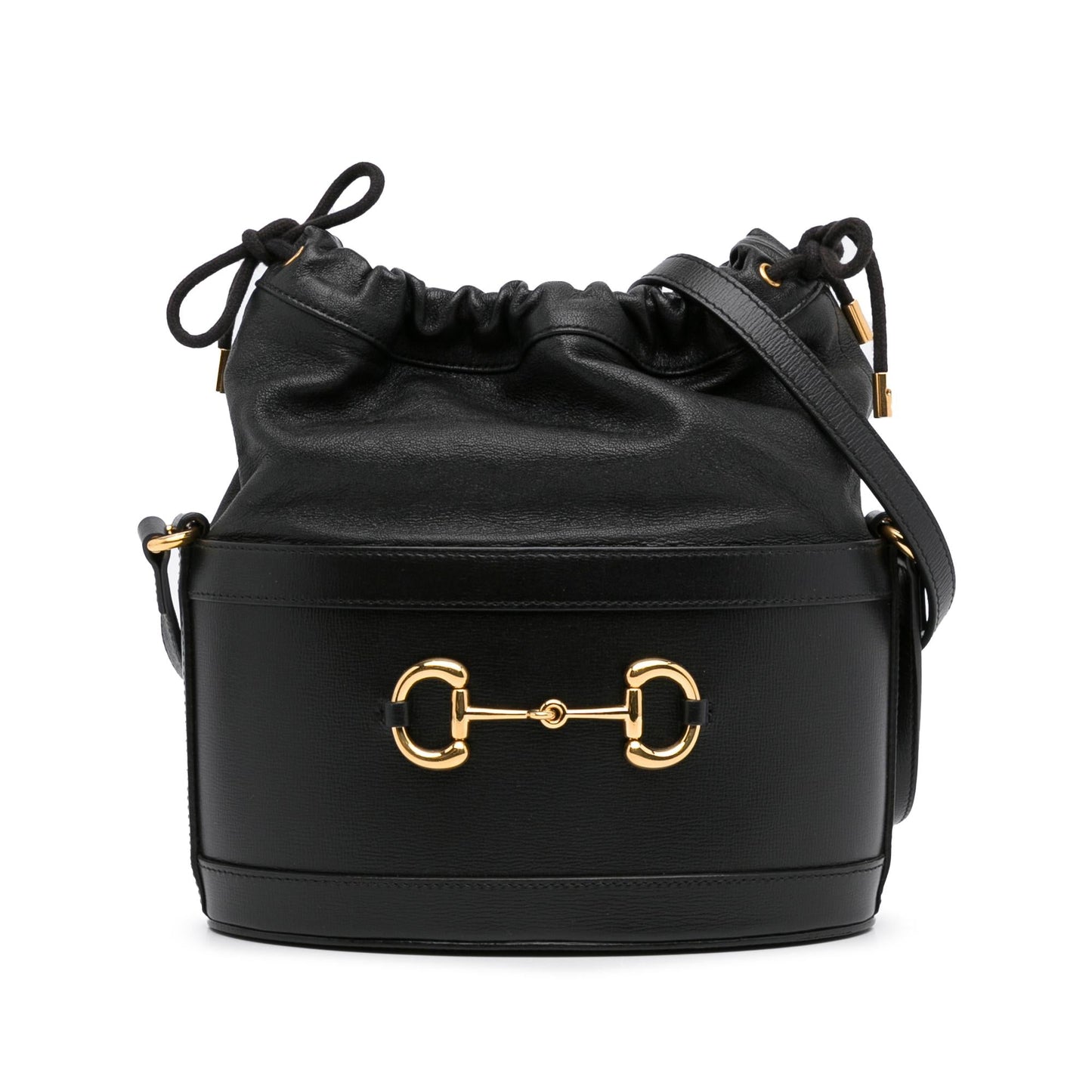 Gucci Horsebit SHG-GpTufx Calf Black Shoulder Bag