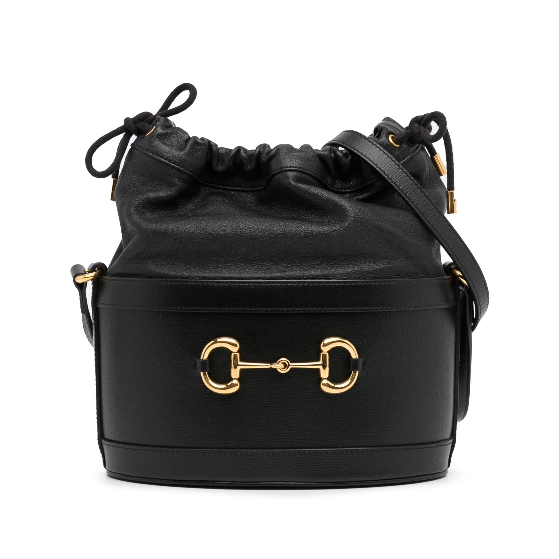 Gucci Horsebit SHG-GpTufx Calf Black Shoulder Bag