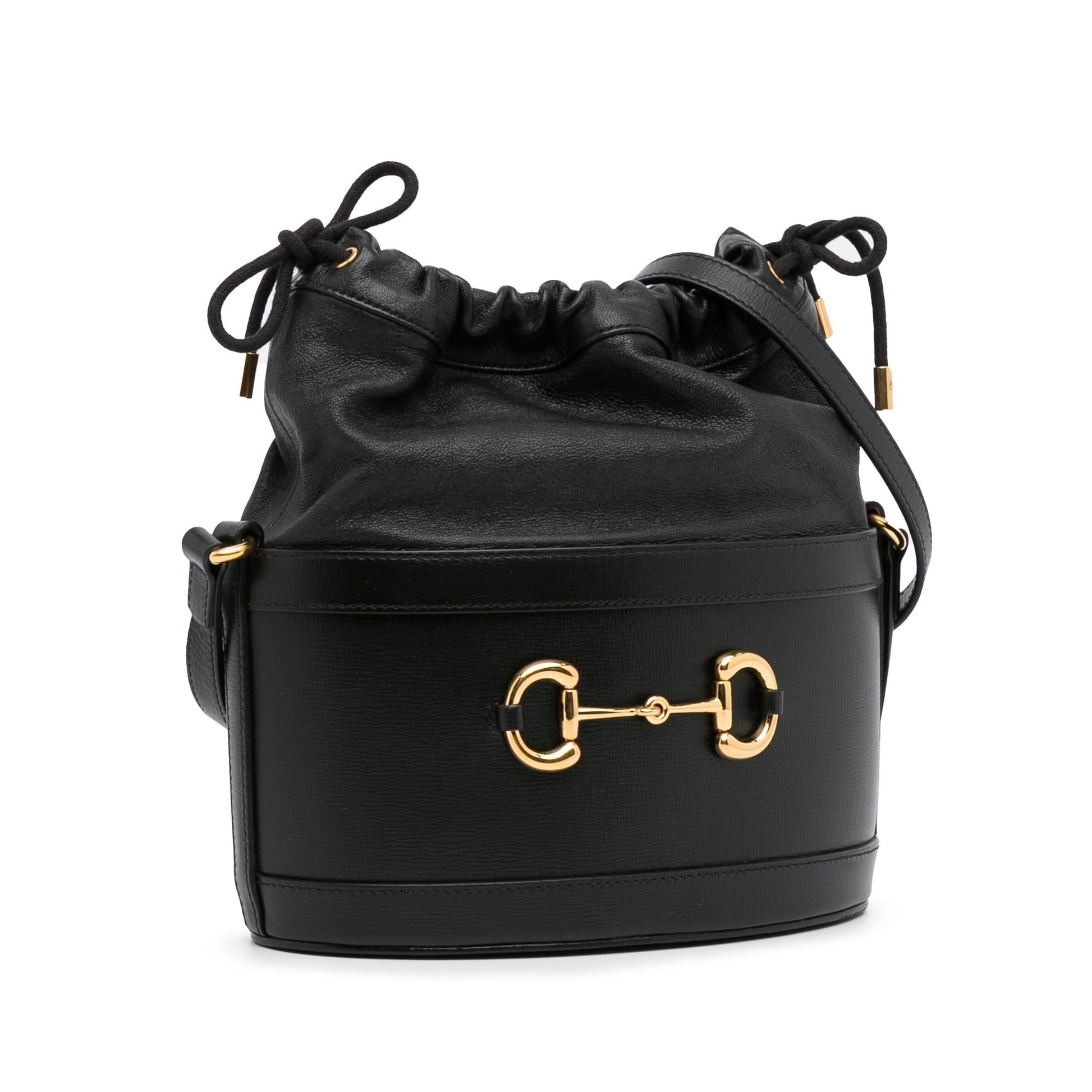 Gucci Horsebit SHG-GpTufx Calf Black Shoulder Bag