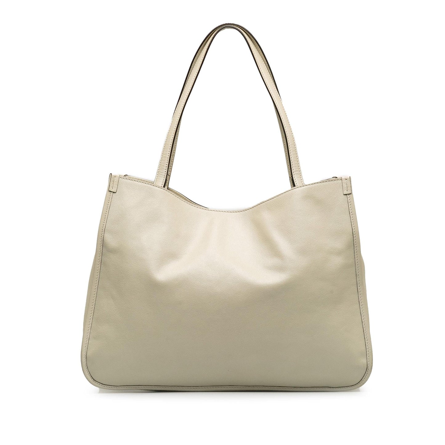 Gucci Horsebit Leather Calf White Tote Bag Bag 1