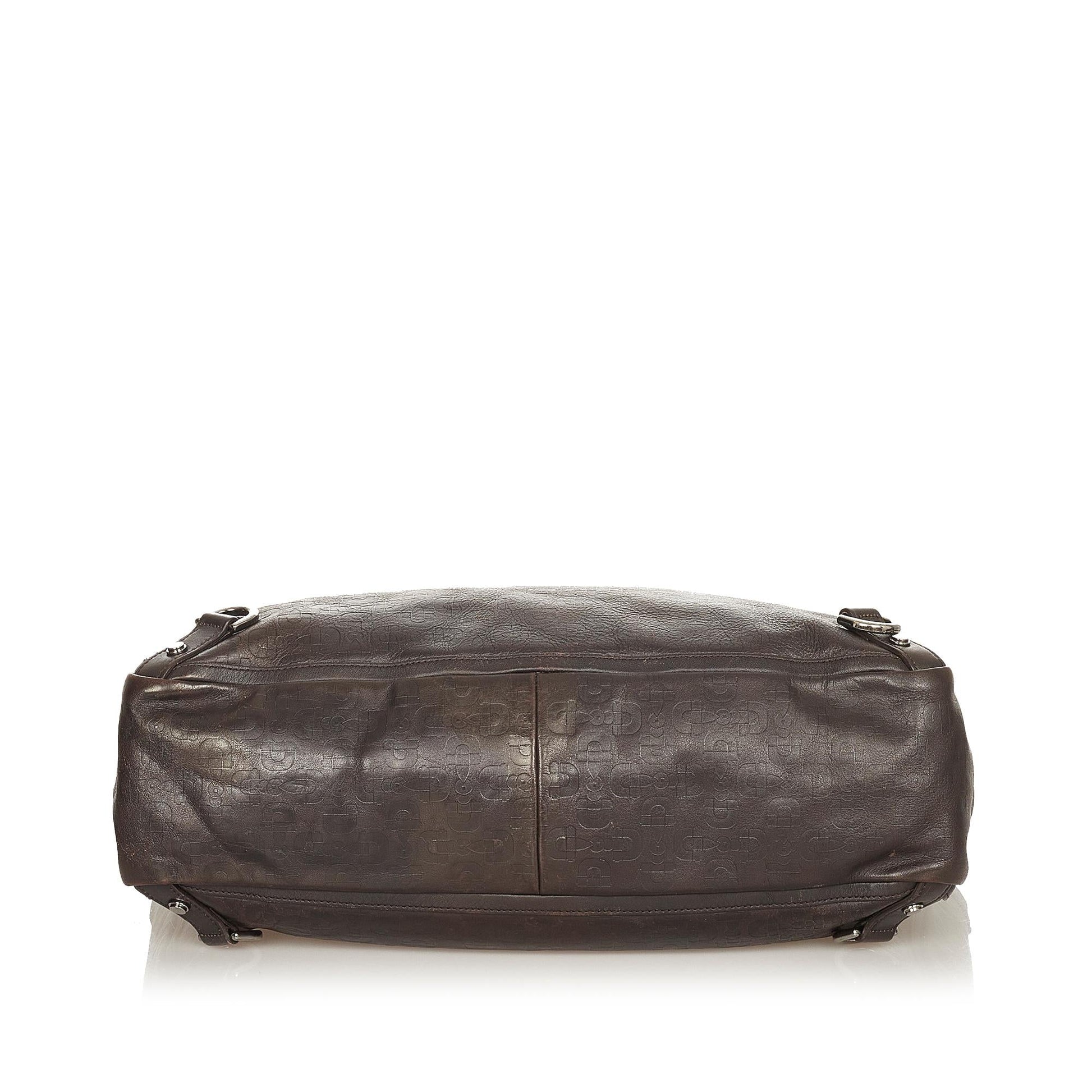 Gucci Horsebit Abbey D-Ring Leather Tote Bag (SHG-31931)