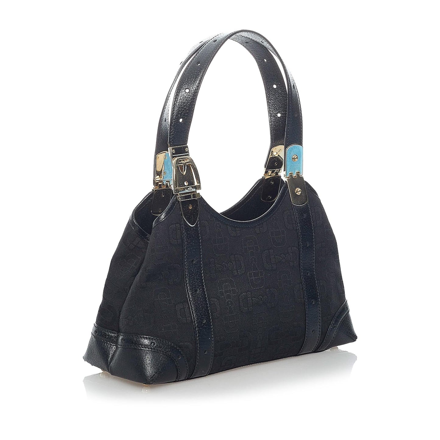 Gucci Horsebit SHG Canvas Black Satchel Bag