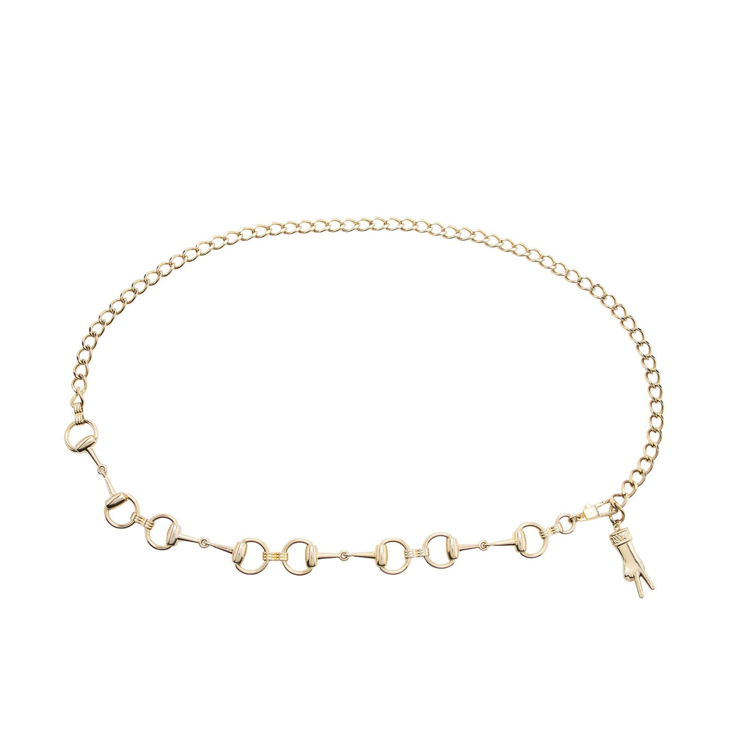 Gucci Horsebit Belt - OS SHF-i5cg1d Gold Chain Accessory