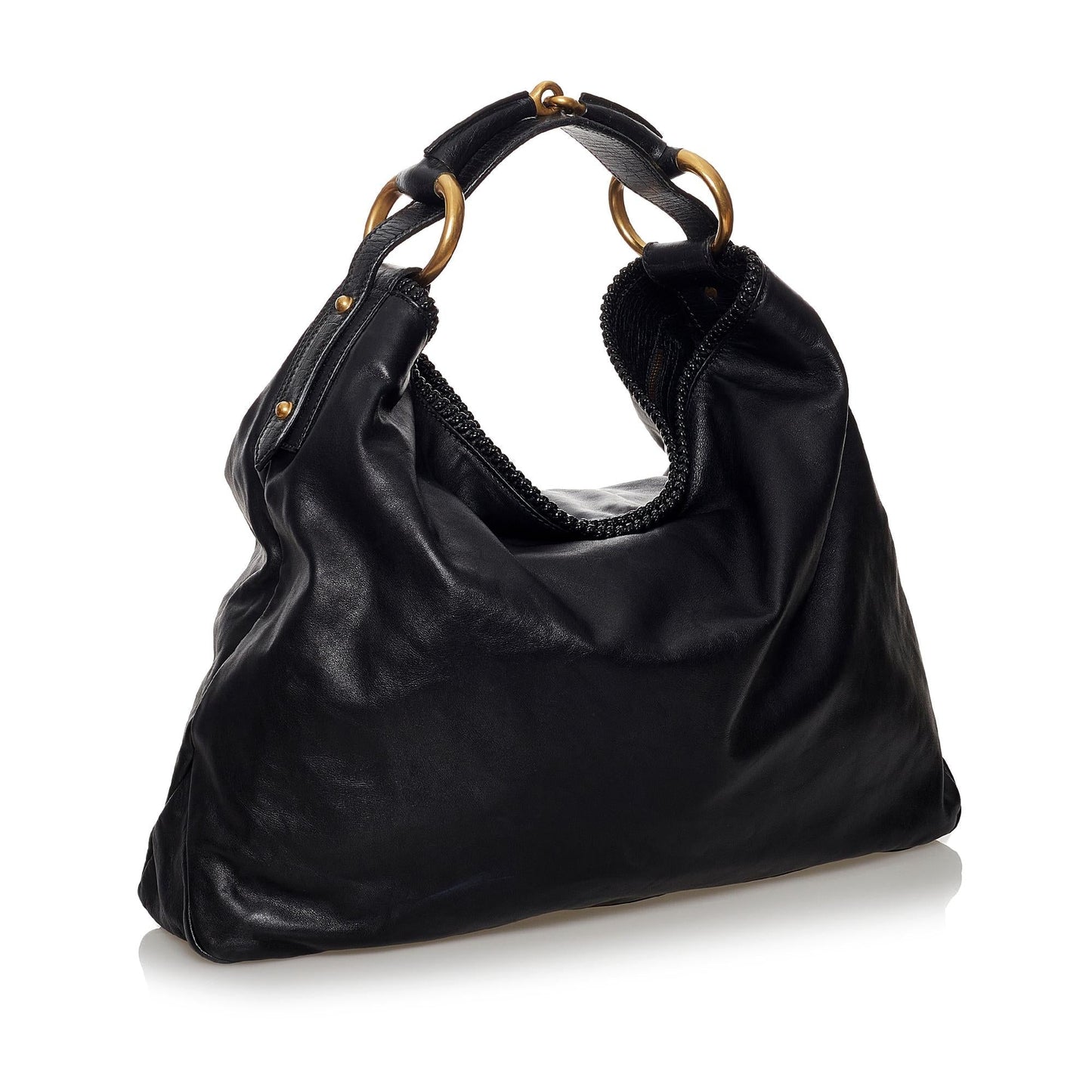 Gucci Horsebit SHG Leather Calf Black Tote Bag