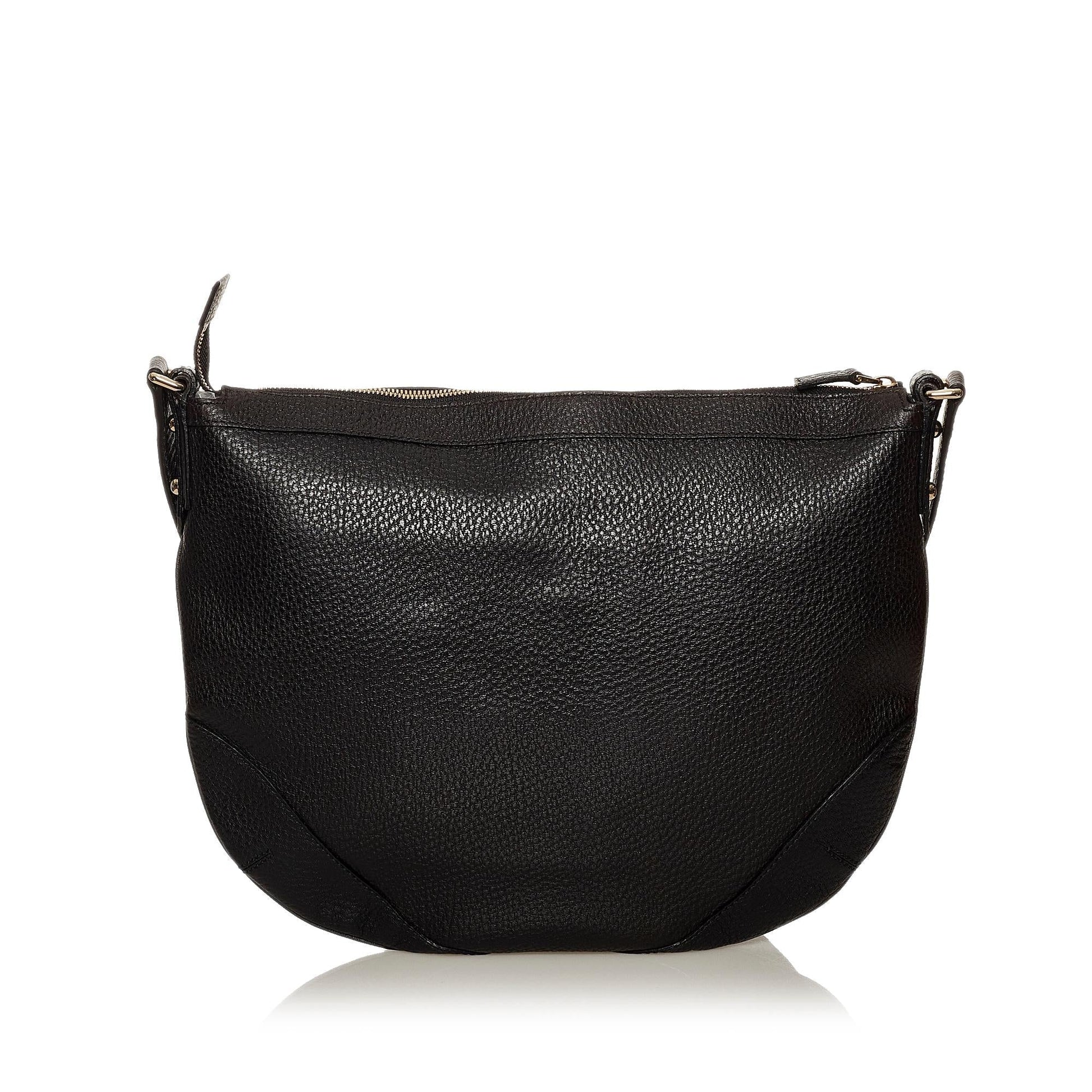 Gucci Horsebit SHG Leather Calf Black Crossbody Bag