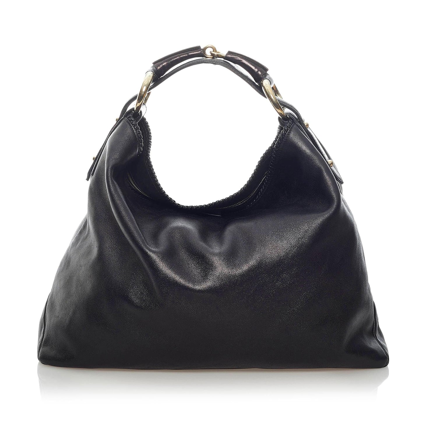 Gucci Horsebit SHG Leather Calf Black Shoulder Bag Bag Shg