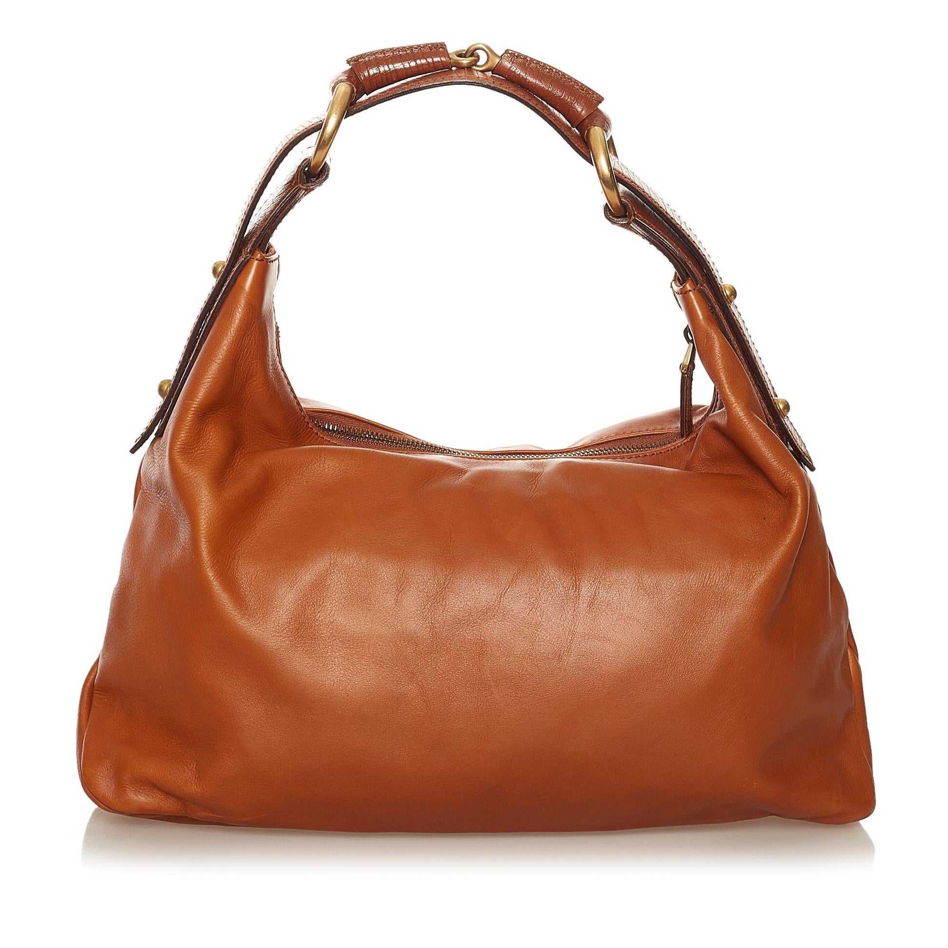 Gucci Horsebit SHG Leather Calf Brown Shoulder Bag