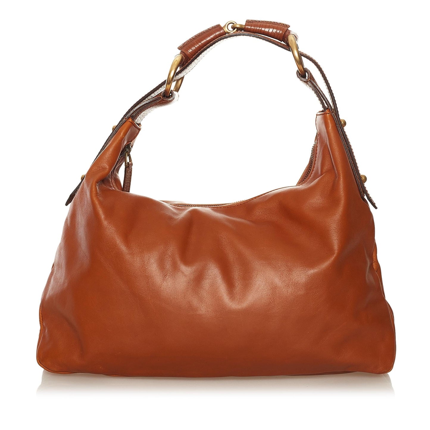 Gucci Horsebit SHG Leather Calf Brown Shoulder Bag