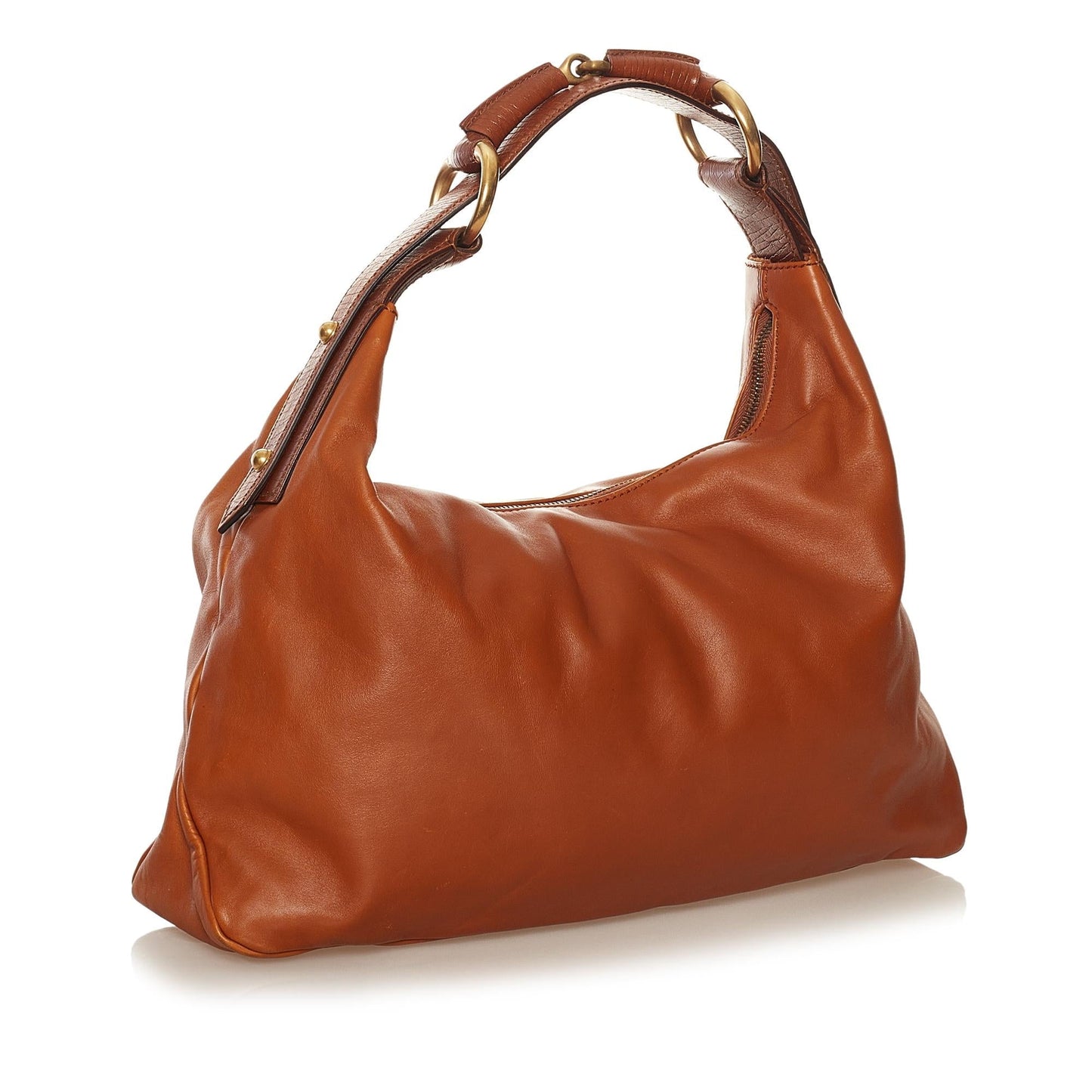 Gucci Horsebit SHG Leather Calf Brown Shoulder Bag