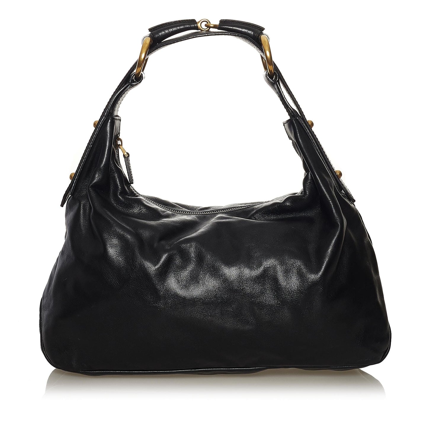 Gucci Horsebit SHG Leather Calf Black Shoulder Bag
