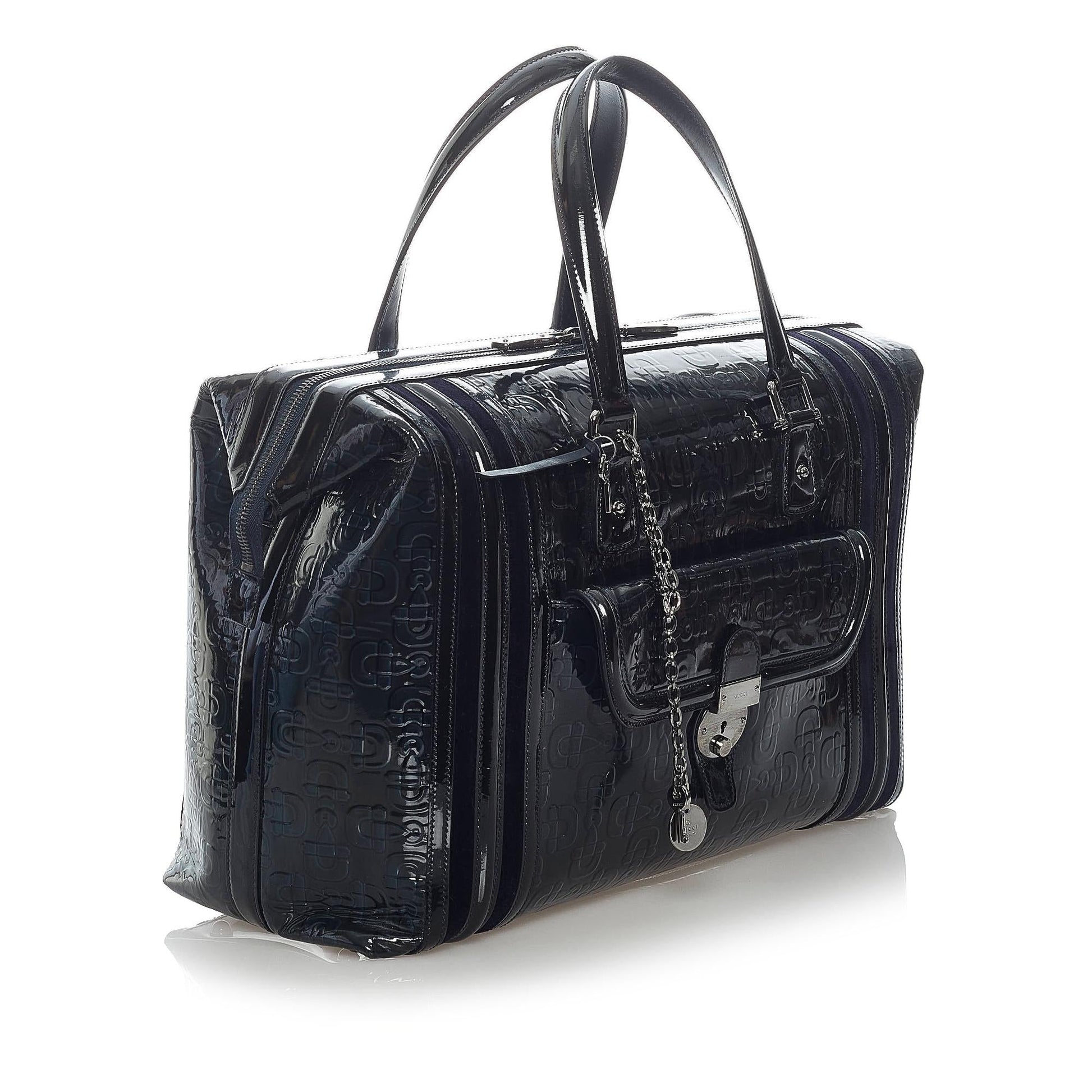 Gucci Horsebit Runway SHG Leather Patent Blue Satchel Bag