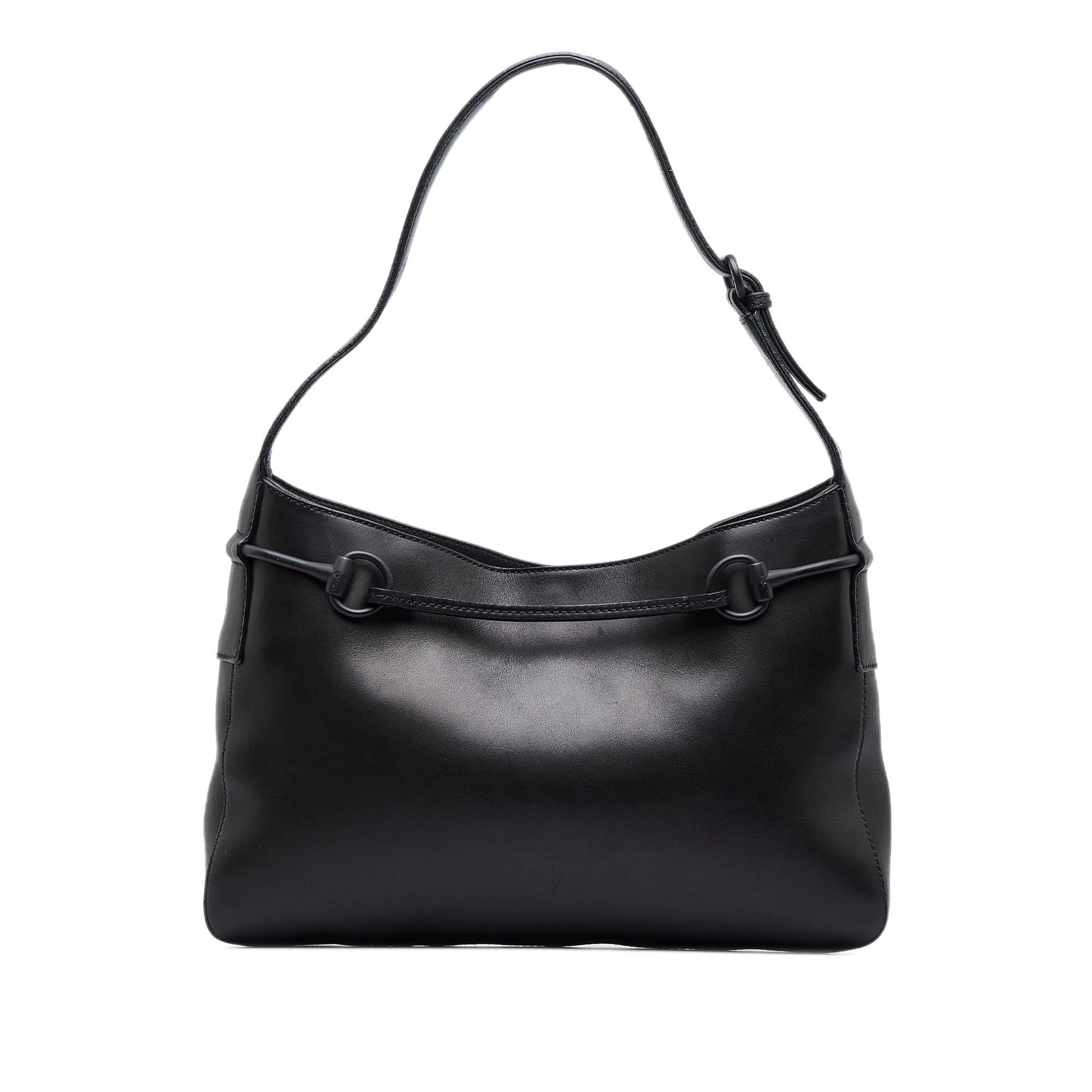 Gucci Horsebit SHG-aygPSt Calf Black Shoulder Bag
