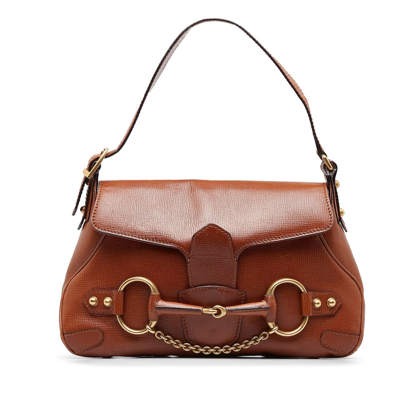 Gucci Horsebit SHG-zSRR5c Calf Brown Shoulder Bag