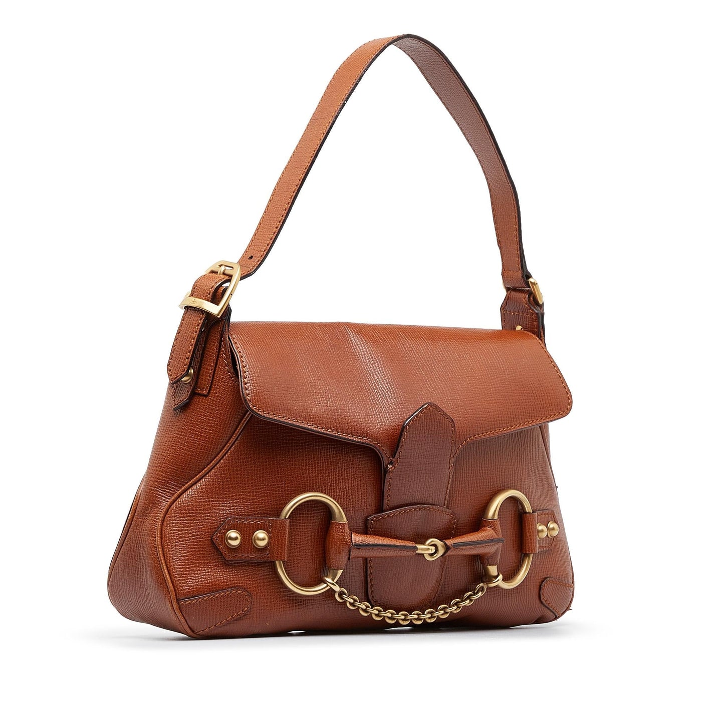 Gucci Horsebit SHG-zSRR5c Calf Brown Shoulder Bag