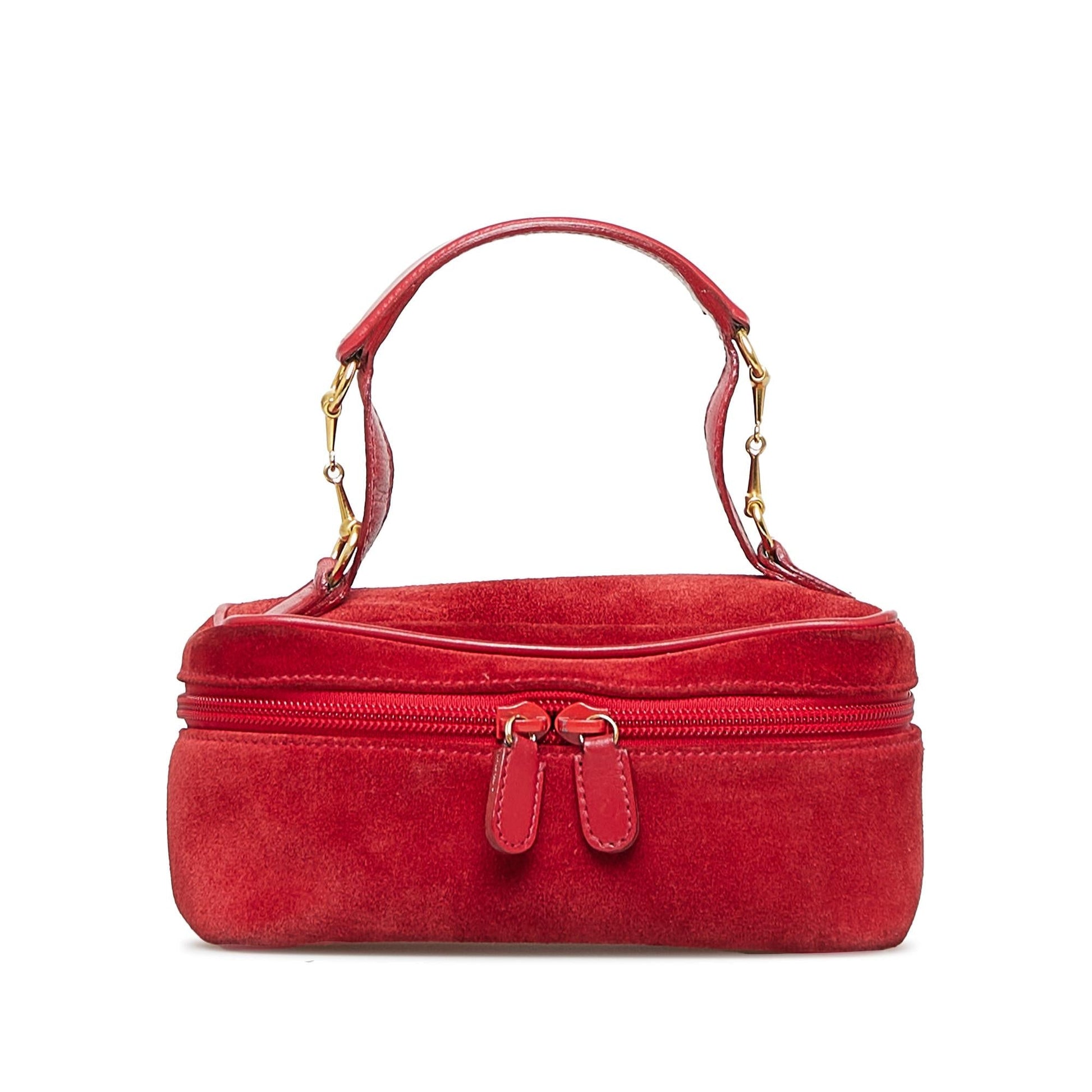 Gucci Horsebit Vanity SHG-r272H6 Calf Red Handbag