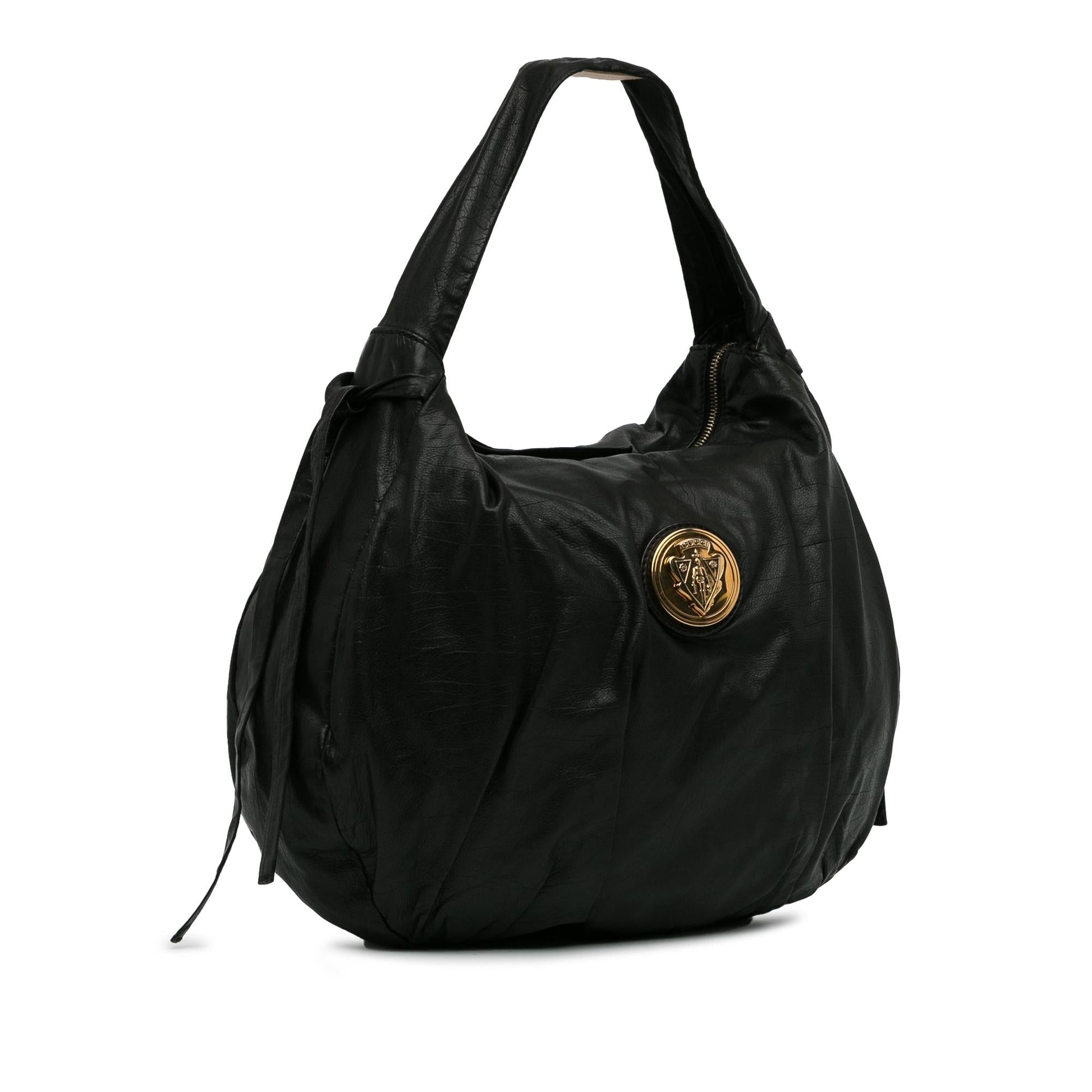 Gucci Hysteria Crest SHG-HASjcJ Calf Black Shoulder Bag