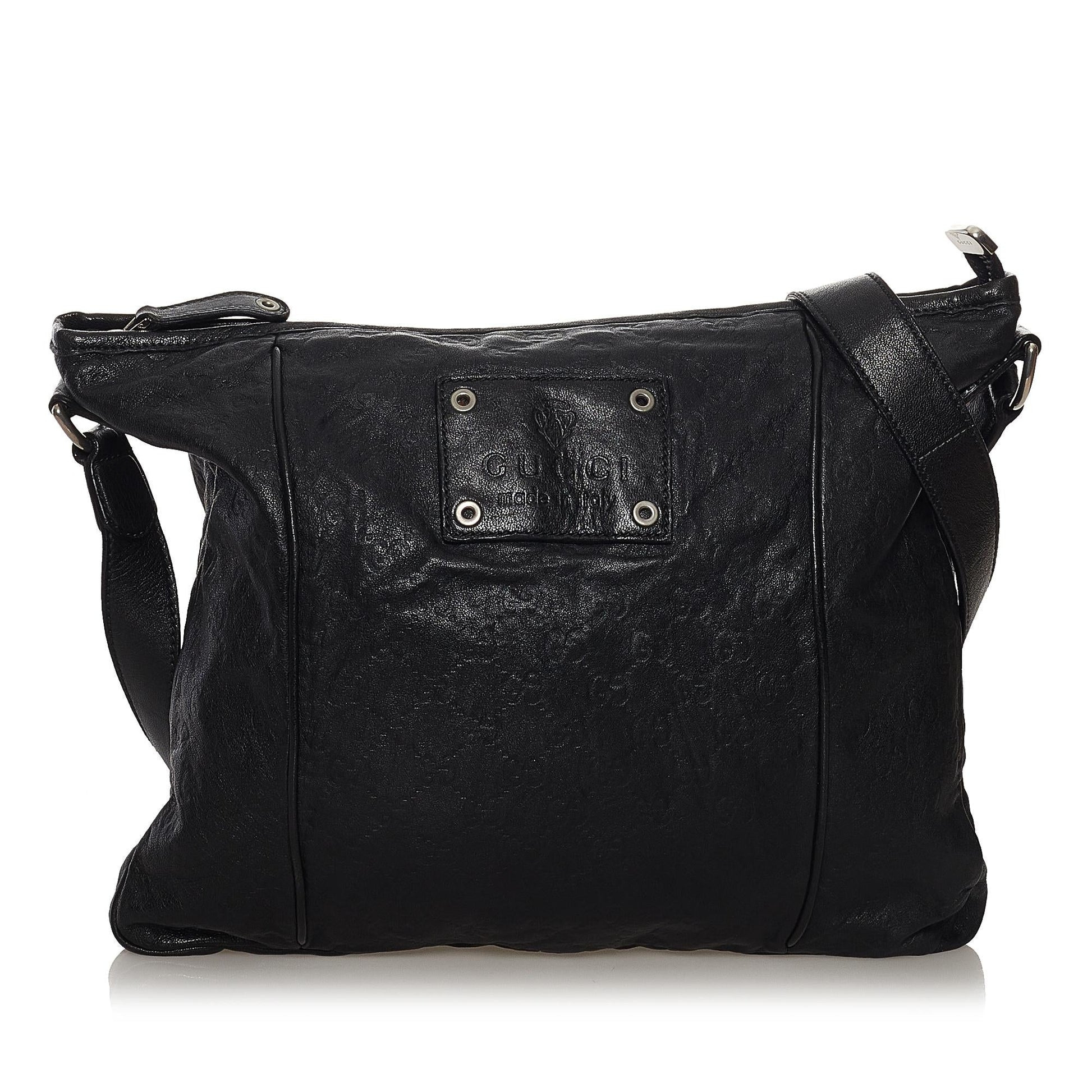 Gucci Hysteria SHG Leather Calf Black Crossbody Bag