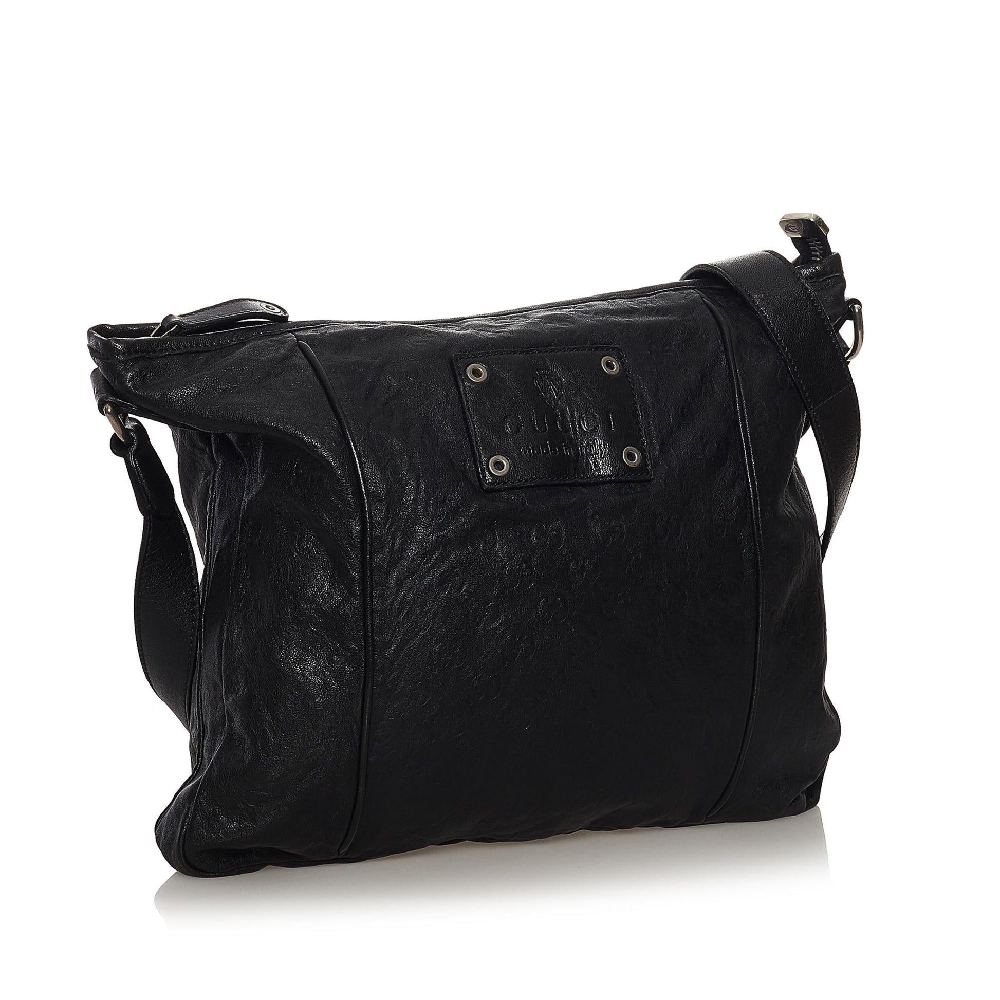 Gucci Hysteria SHG Leather Calf Black Crossbody Bag