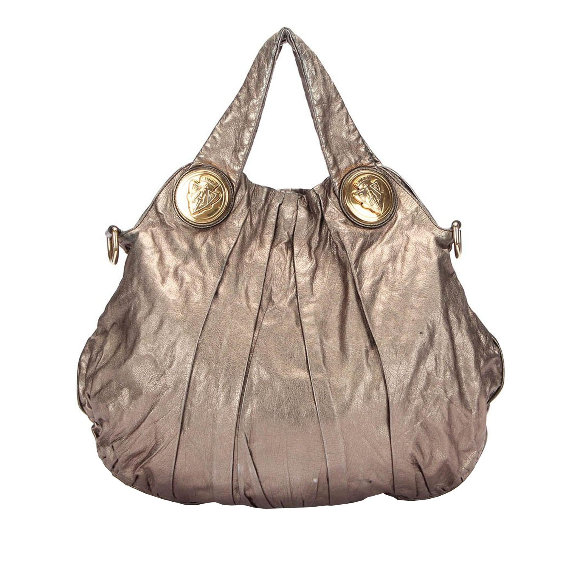 Gucci Hysteria SHG-FRz2P0 Leather Calf Silver Satchel Bag
