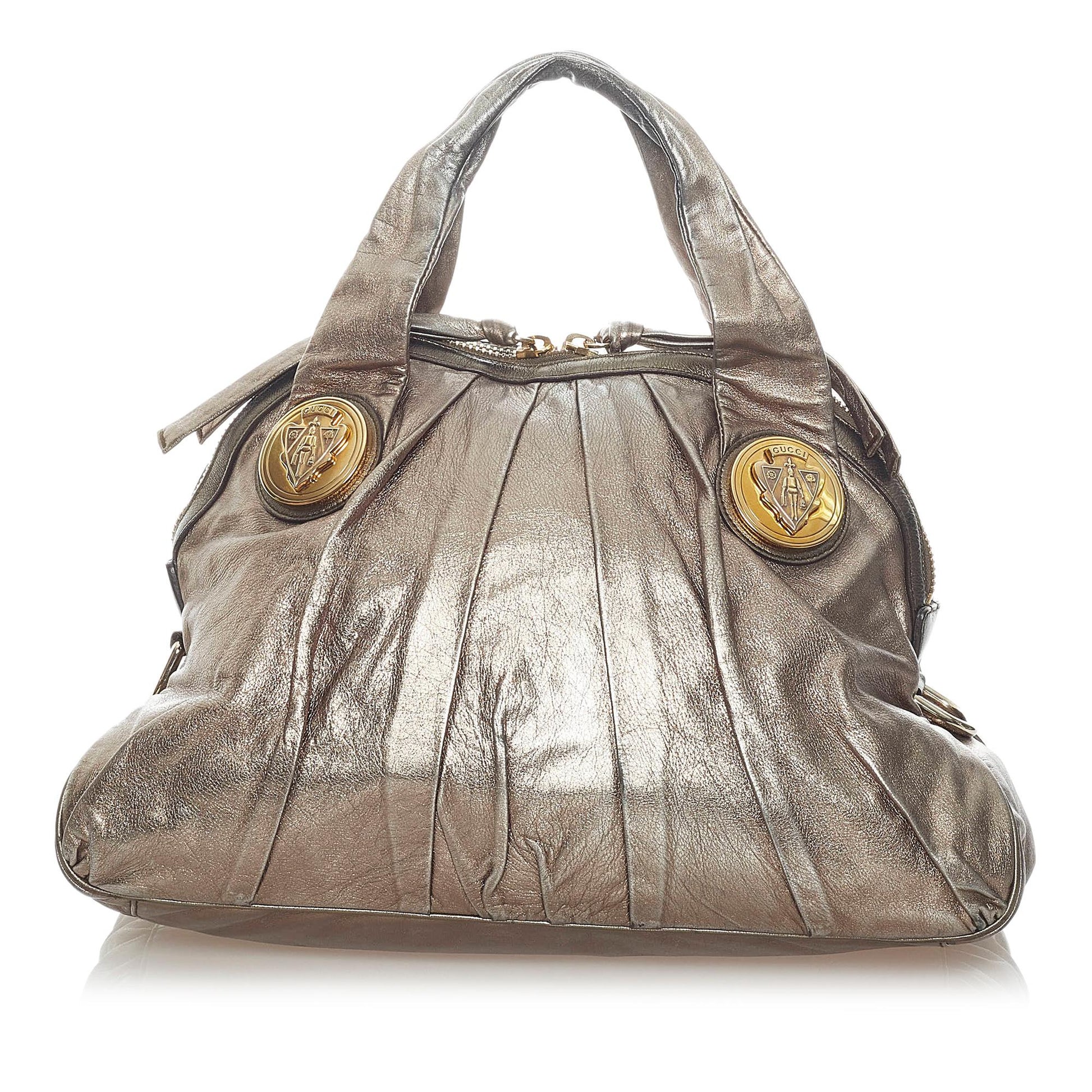 Gucci Hysteria SHG Leather Calf Gold Tote Bag