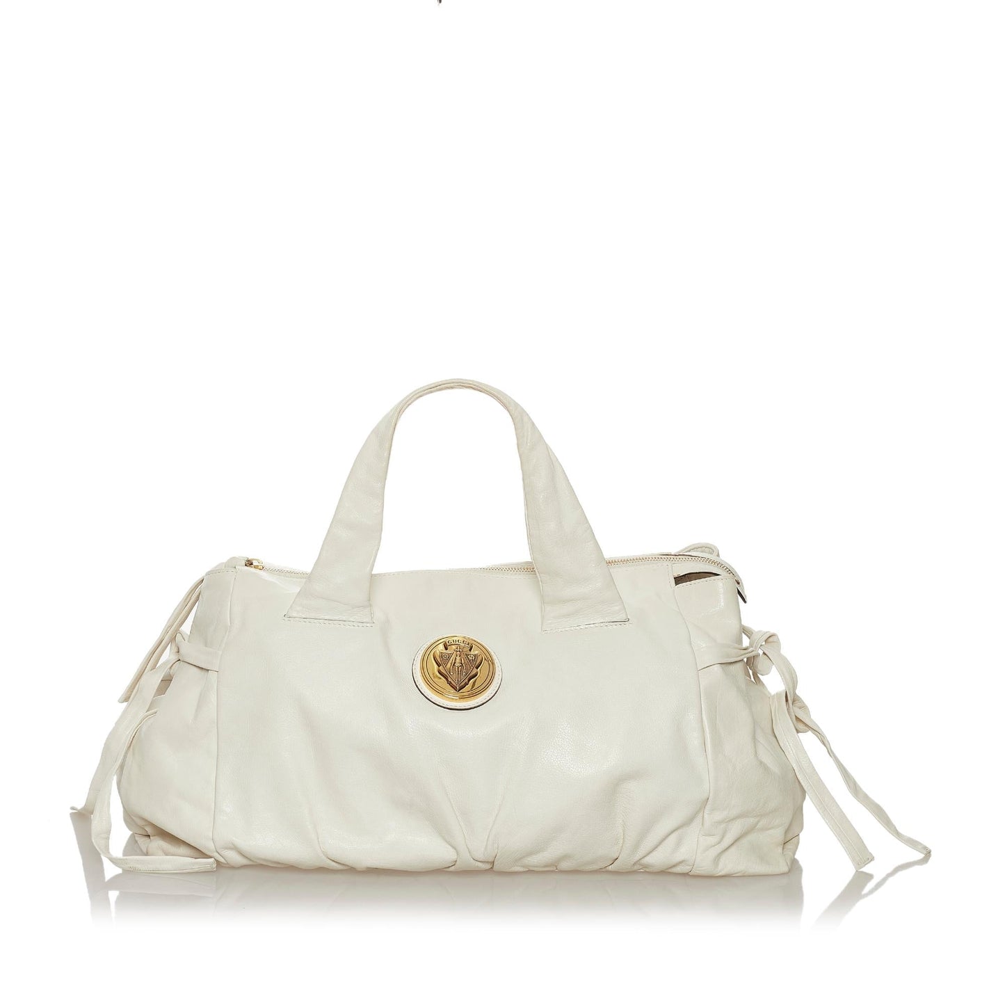Gucci Hysteria SHG Leather Calf White Tote Bag